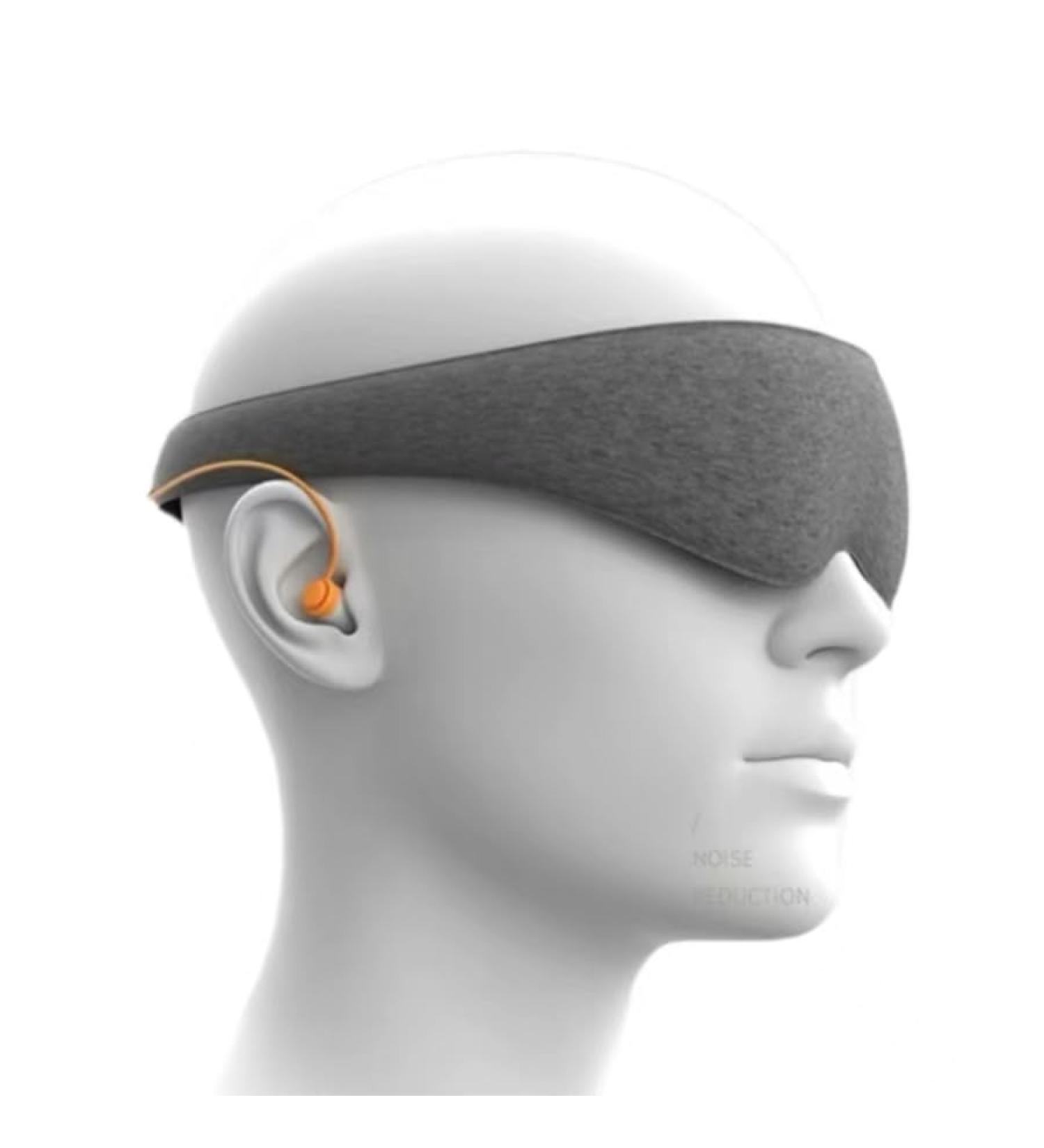 3D Ergonomic Eye Mask & Earmuff - Noise Reduction Eye Fatigue Relief Perfect for Travel | Blackout Sleep Mask - Buy Online on GoSupps.com