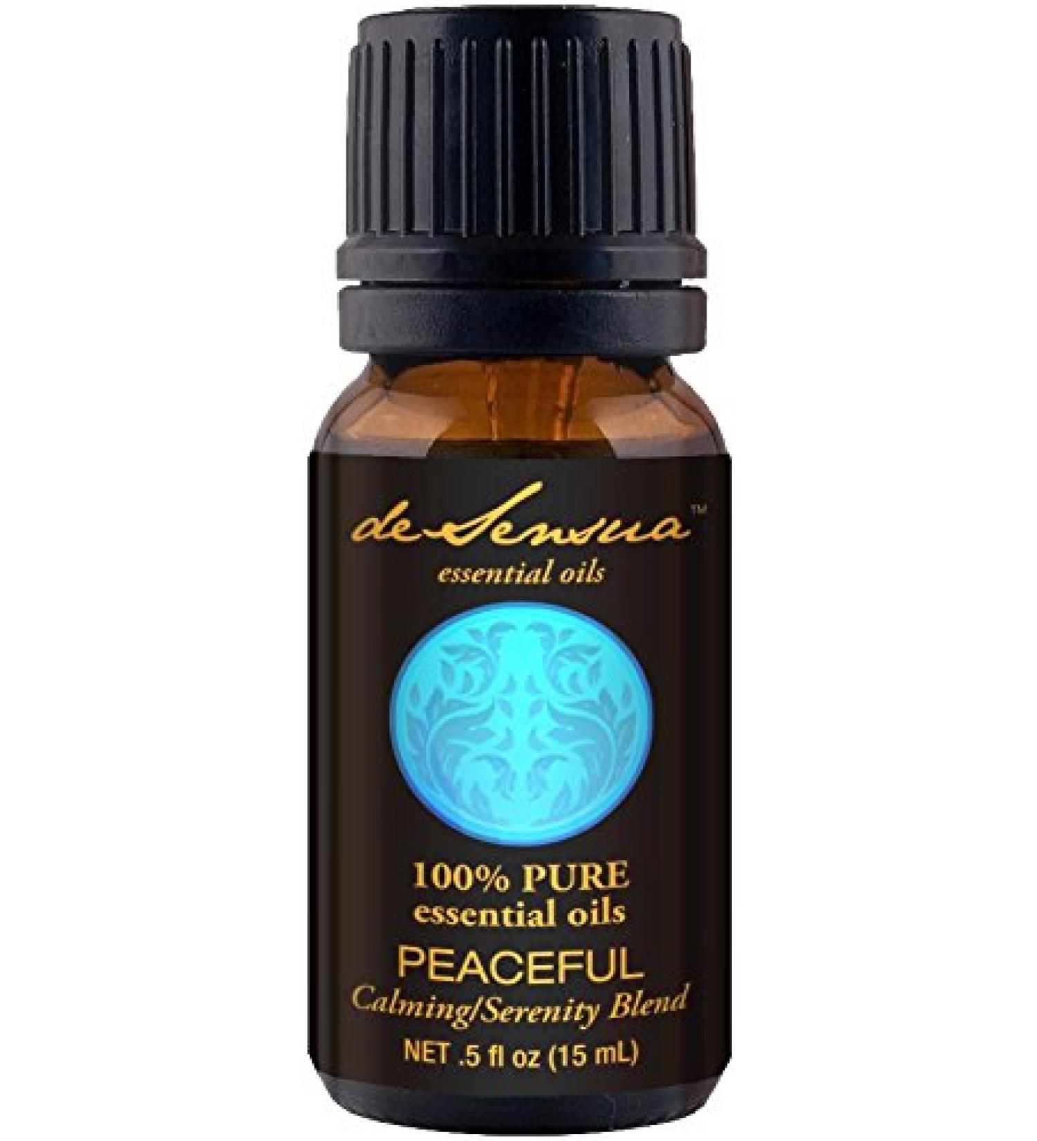 Peaceful Oil - Calming/Serenity Blend 100% Pure Essential Oils - Tangerine Ylang Ylang Bergamot Orange Blue Tansy Lemon and Patchouli (15 mL)