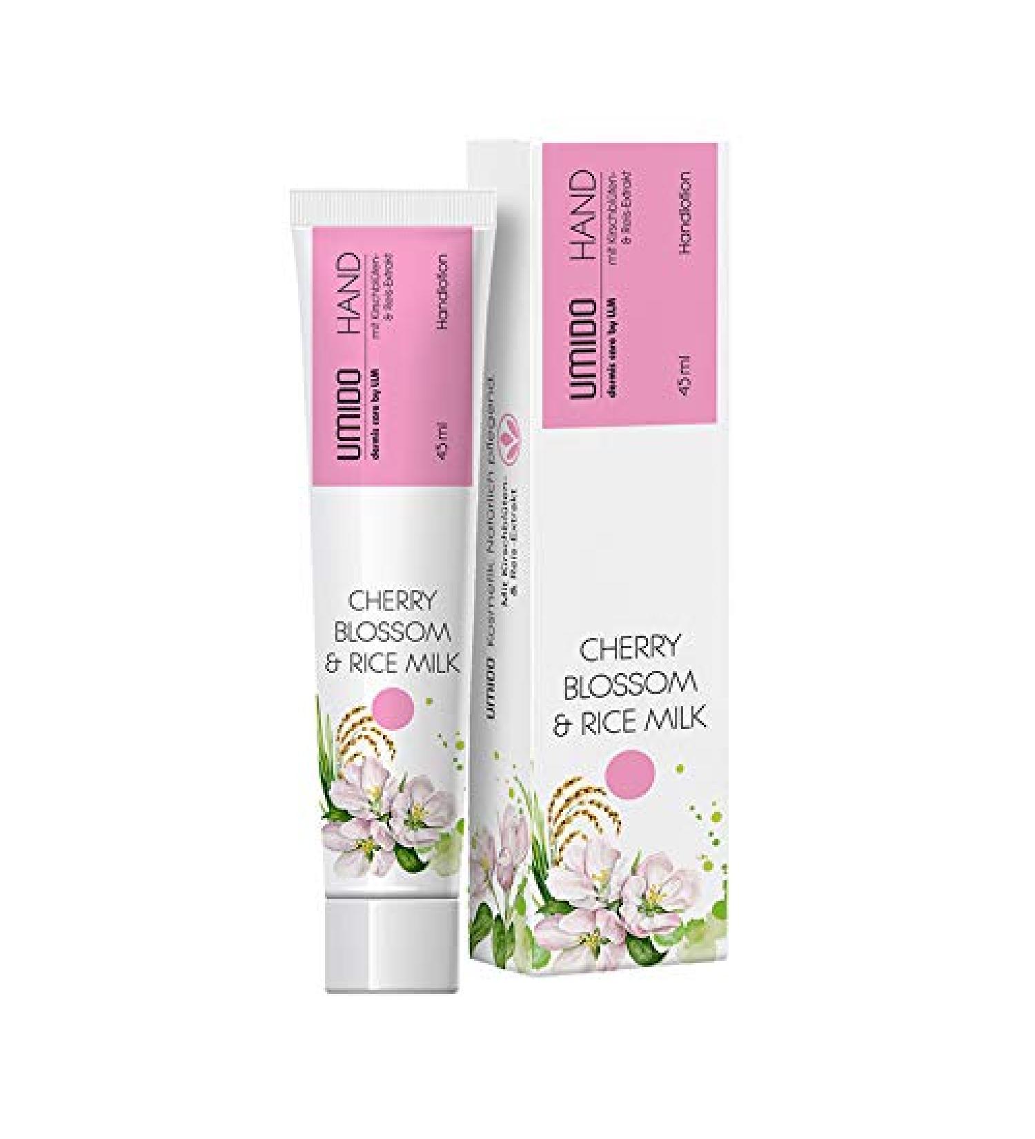 1x UMIDO Hand Lotion 45 ml Cherry Blossom & Rice Milk | Hand cream | Cream | Care cream | Lotion | Skin care | Hand care