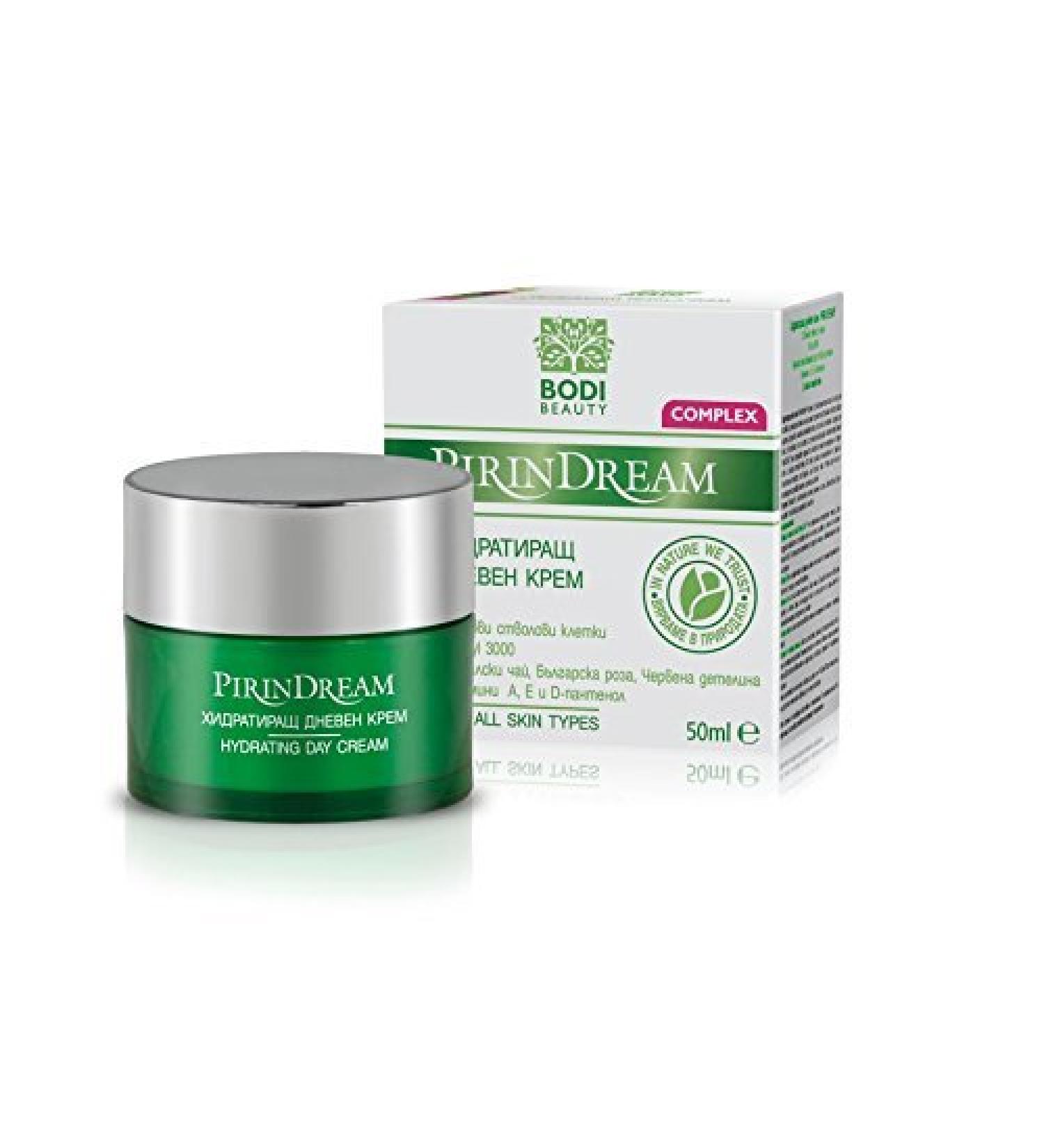 Super Hydrating Anti-Wrinkle Day Cream with PhytoCellTecTM Apple Stem Cells Matrixyl Mursala Tea Bulgarian Rose & Red Clover Extracts Paraben Free 50ml by Pirin Dream