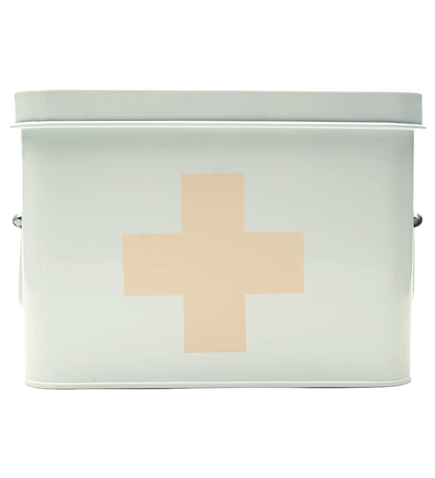 Retro Enameled First Aid Box - Medicine Storage & Home Decor - Buy Online on GoSupps.com