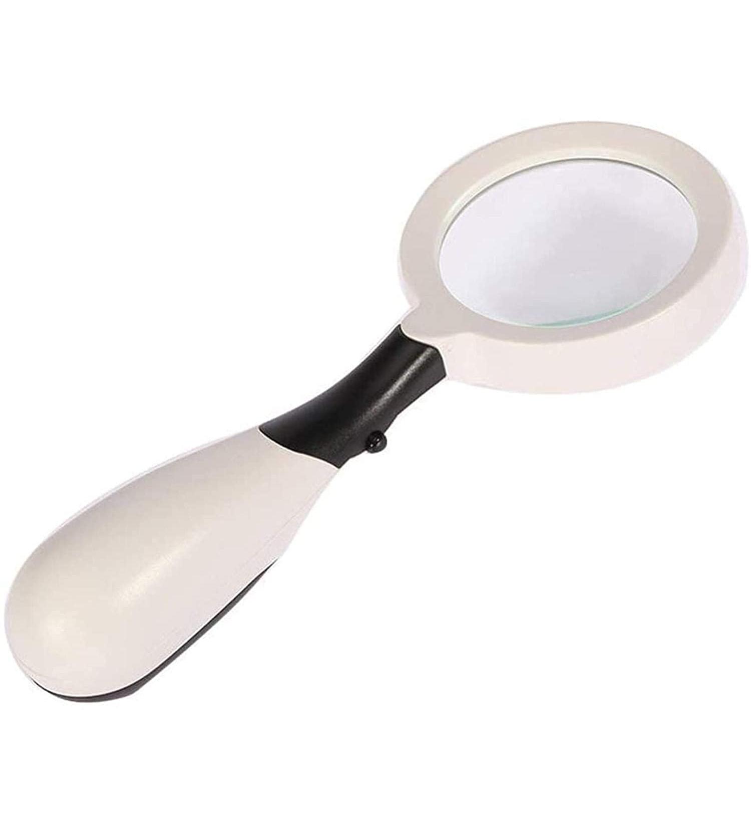 Magnifier Abs Shell Glass Lenses 2 Led Lights White 210 * 90 * 40Mm for Reading Crafts Repair Magnifier Lofty Ambition - Buy Online on GoSupps.com