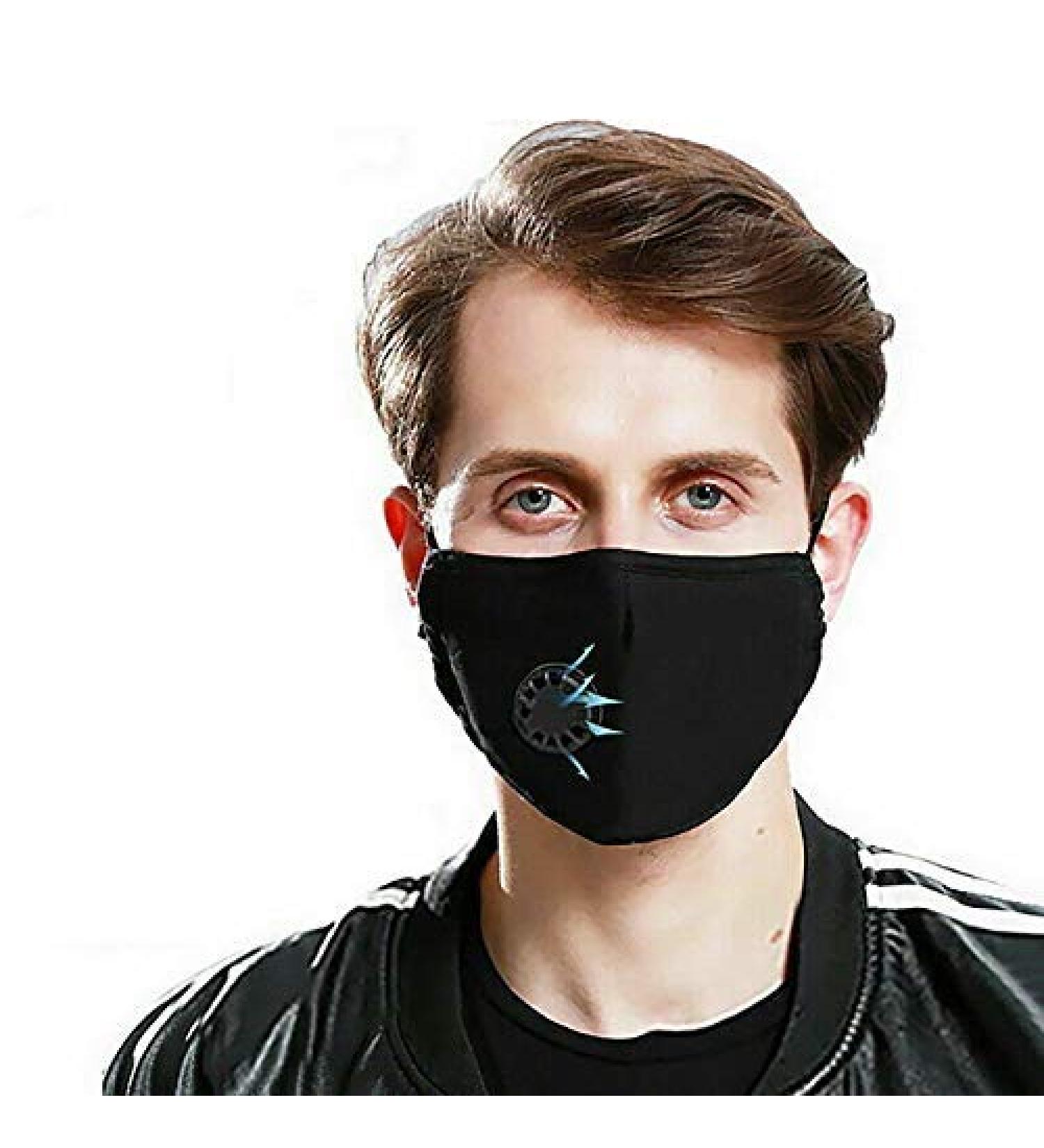 YNR Face Mask Washable Breathable Reusable Adult Mouth Protection Cover Shield Design Country Black Air - Buy Online on GoSupps.com