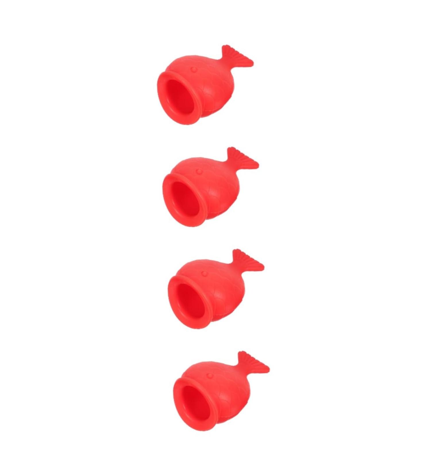 FOMIYES 4pcs Silicone Fish Lip Filler (red) Lip Plumper Device Brightening Suction Enhancer Gloss 8.2x6cmx4pcs Redx4pcs - Buy Online on GoSupps.com