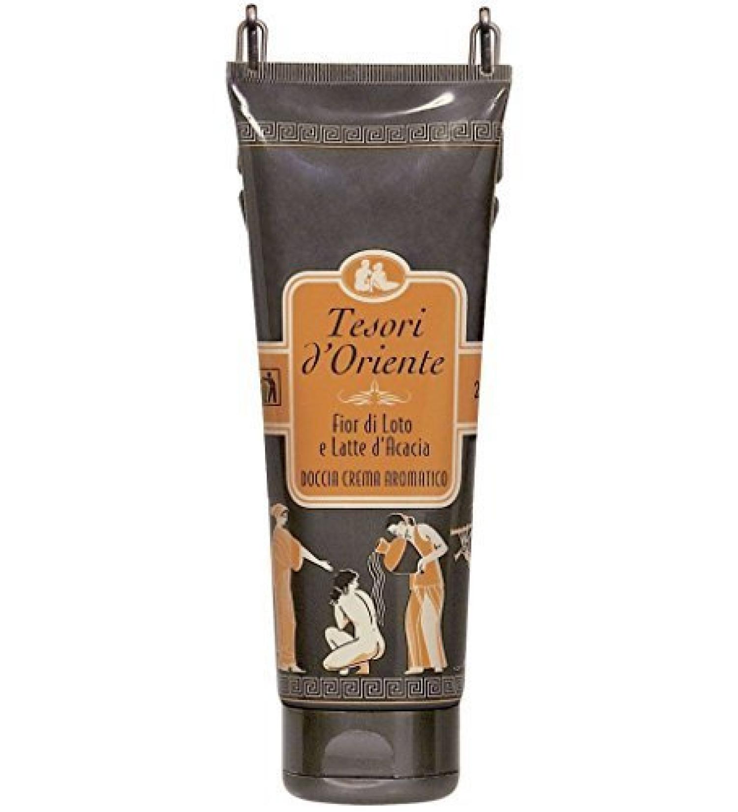Tesori d'Oriente : Lotus Flower and Acacia Milk Shower Cream - 250 ml (8.45us Fl Oz) Importation Italienne by Conter S.r.l.