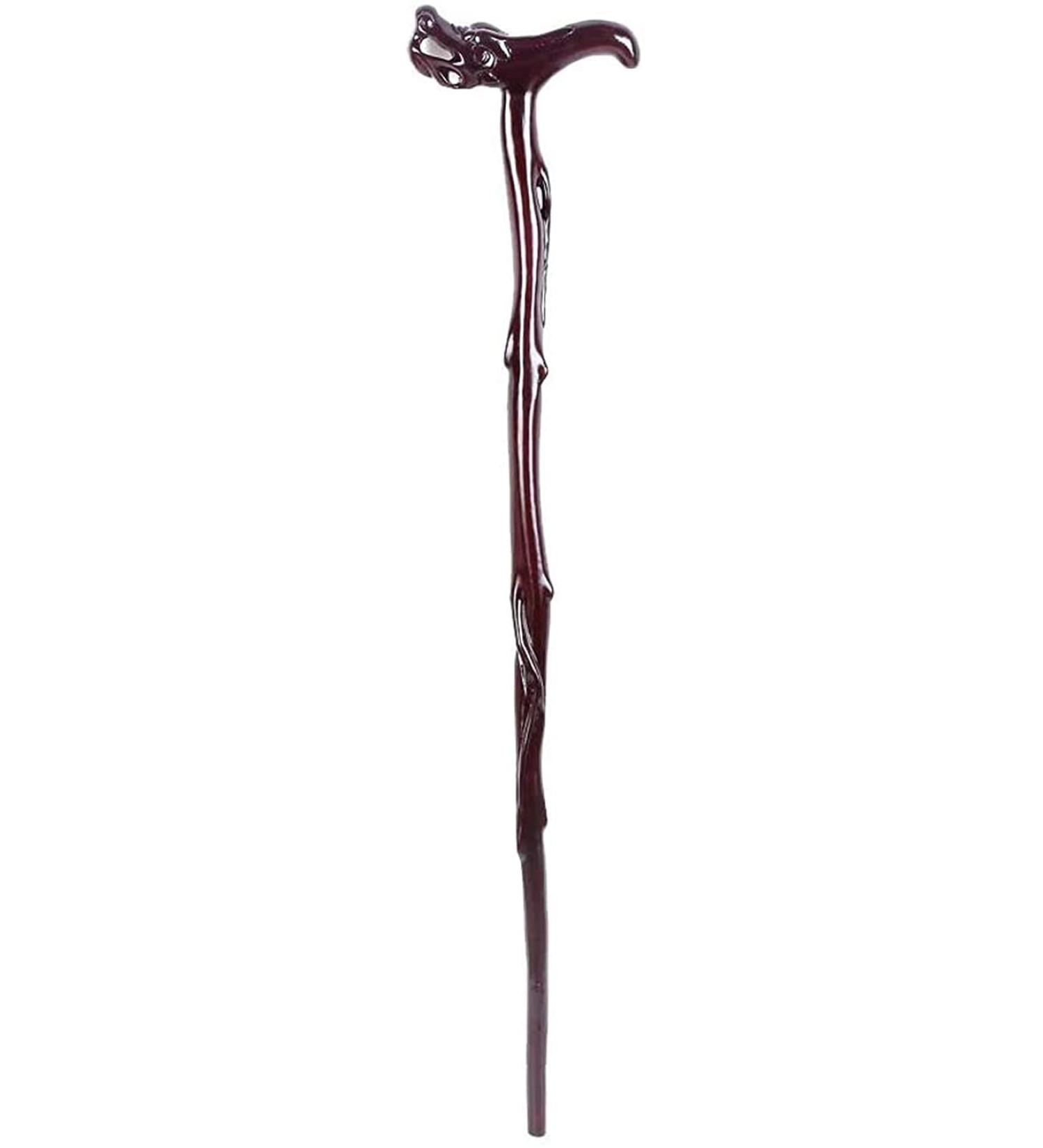 Wooden Walking Stick Solid Cane Old Man Solid Wood Walking Stick Wooden Carving Help Walking Stick Mahogany Faucet Light Hand Turn (Color : Rosewood Size : 90cm) Rosewood 90cm - Buy Online on GoSupps.com