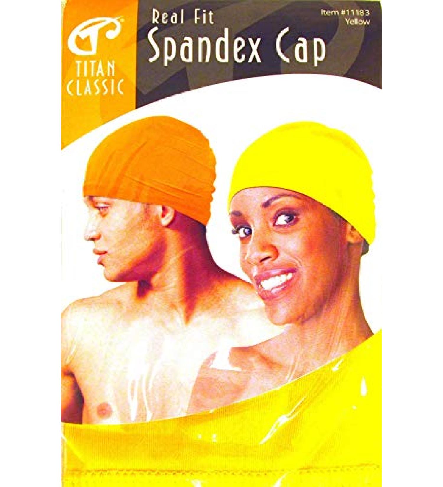 Titan Classic Real Fit Spandex Cap Yellow 11183