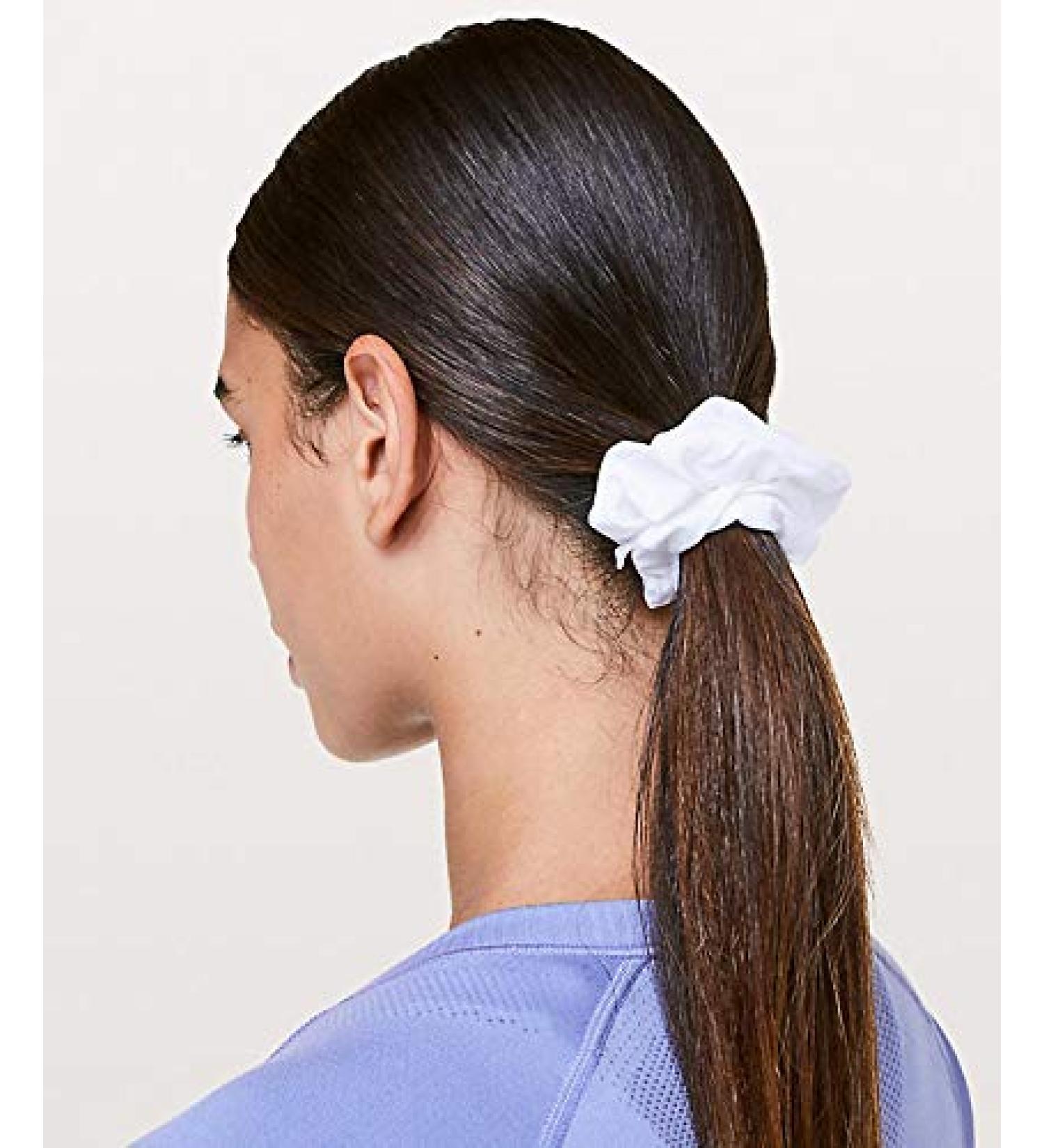 Lululemon White Uplifting Scrunchie - Premium Hair Accessory for Active Lifestyle - Buy Online on GoSupps.com