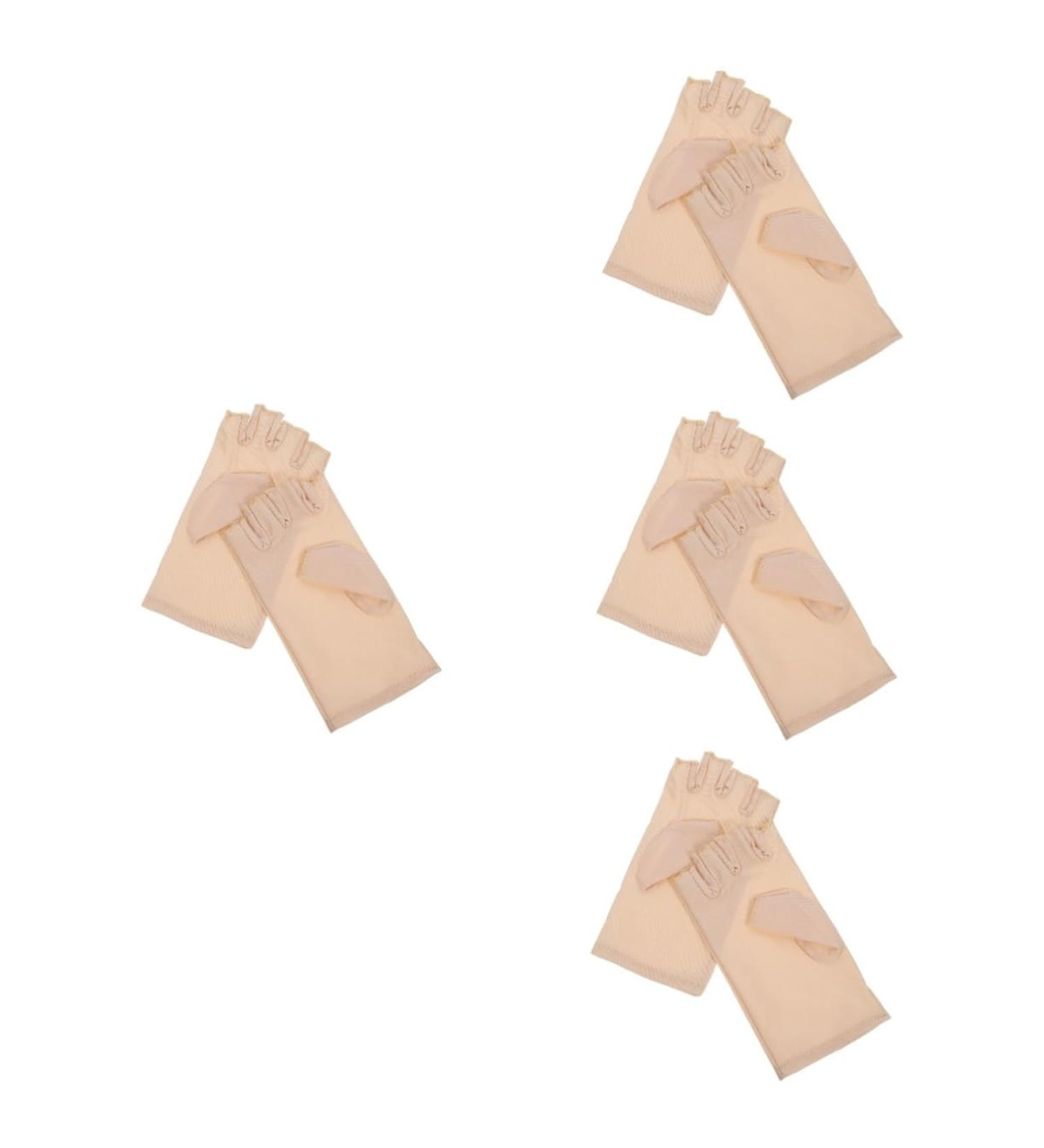 Healeved 4 Pairs Nail Gloves Miss Spandex Manicure Tools Anti-uv - Buy Online on GoSupps.com