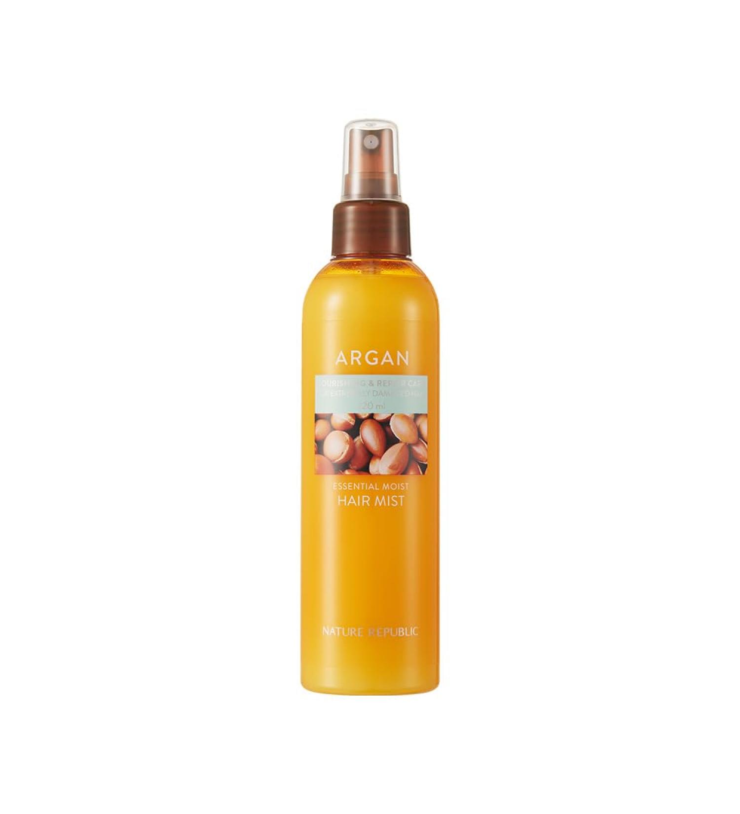 Nature Republic Argan Essential Moist Hair Mist 7.43 fl oz (220 ml) - Buy Online on GoSupps.com