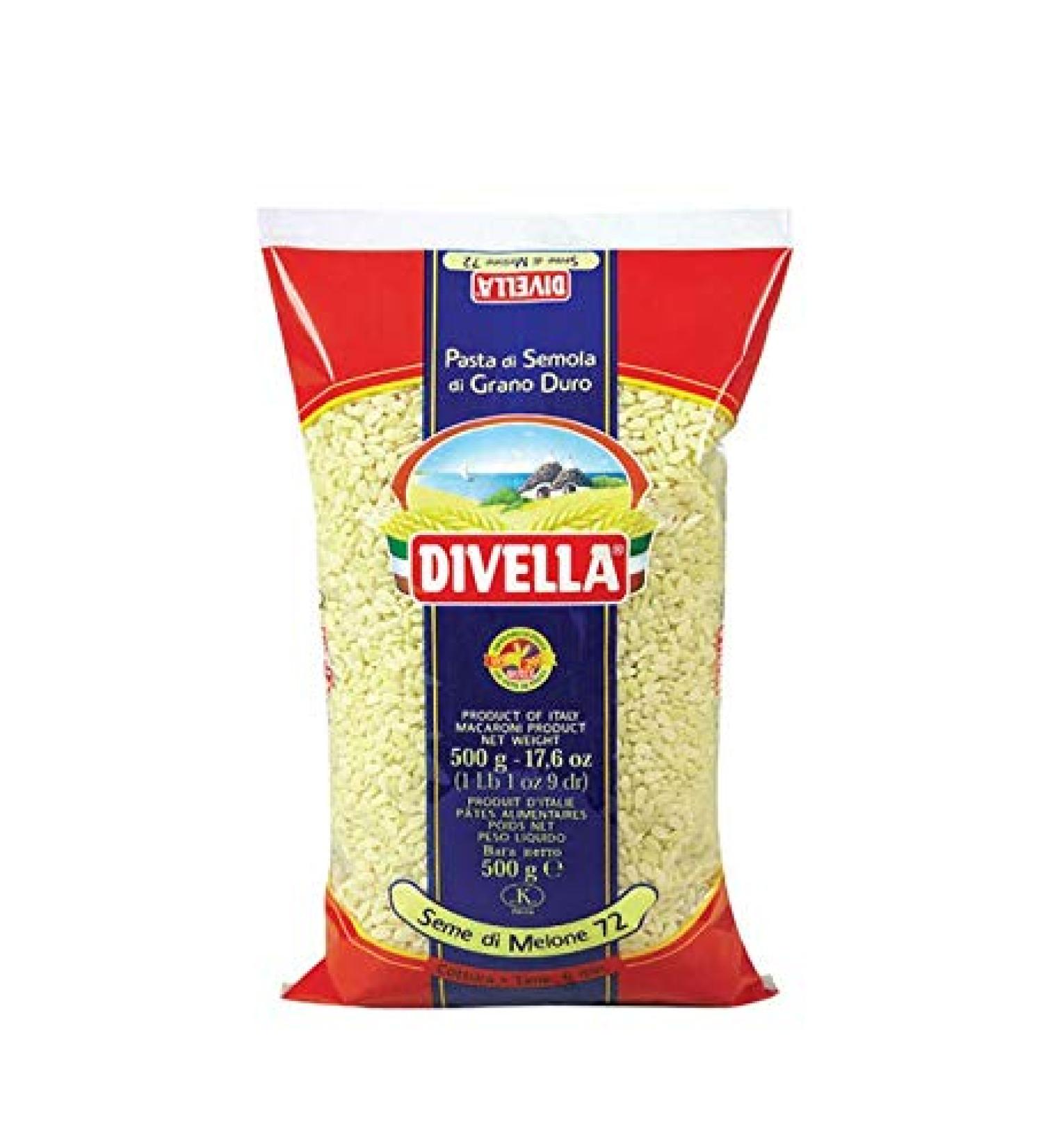 Divella DIVELLA DURUM WHEAT SEMOLINA MELON PASTA 72 GR 500 X 24
