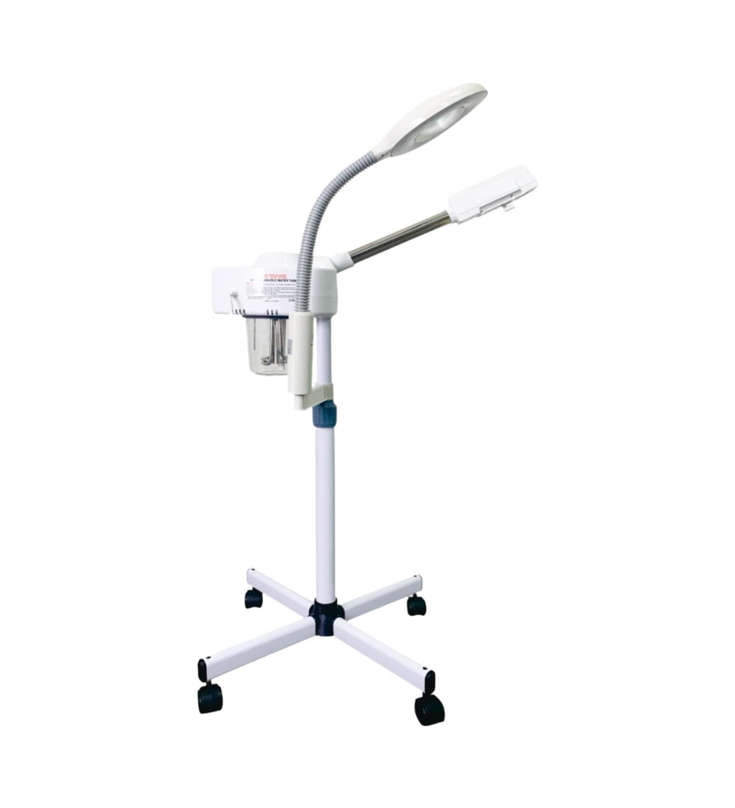 Oshhni Stand Facial Steamer Mist Face Steamer with 5x LED Magnifying Lamp 2 in 1 Steamer for SPA Salon - Buy Online on GoSupps.com