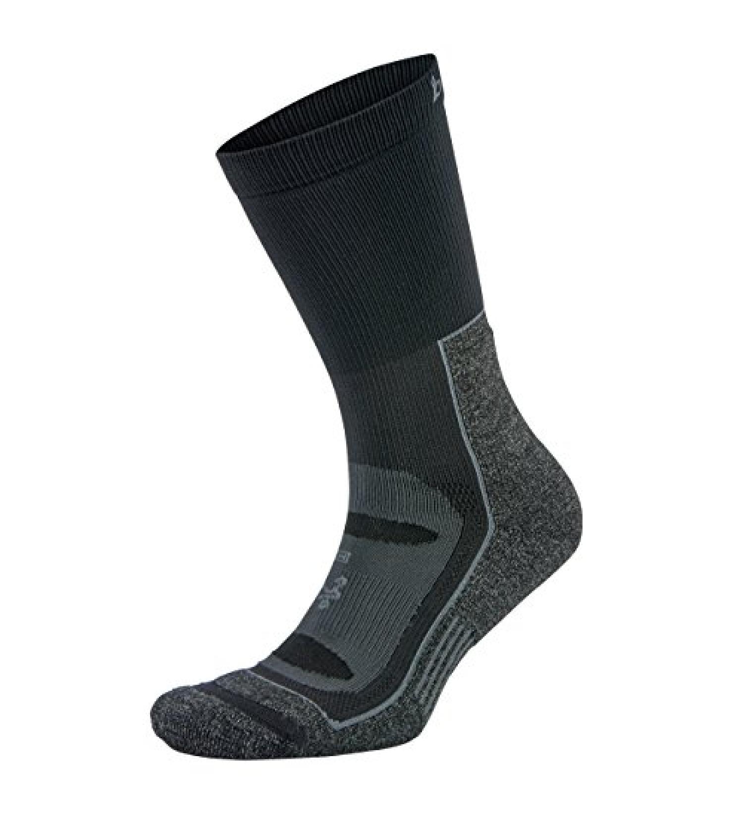 Blister Resist Performance Crew Athletic Running Socks - Large Black (1 Pair) for Men and Women - Buy Online on GoSupps.com