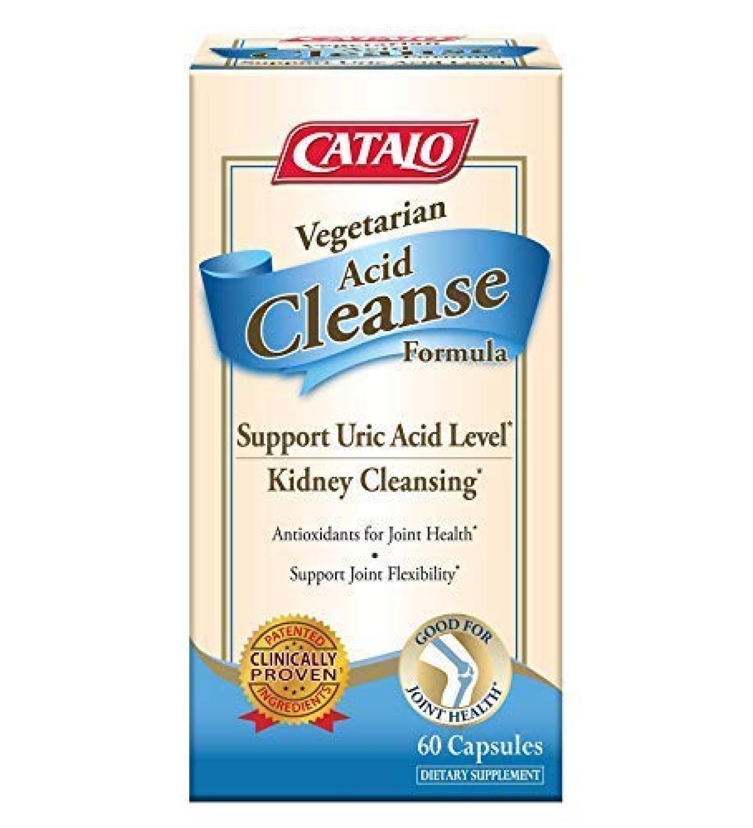 Vegetarian Acid Cleanse Formula for Healthy Uric Acid Levels - 60 Capsules - Buy Online on GoSupps.com