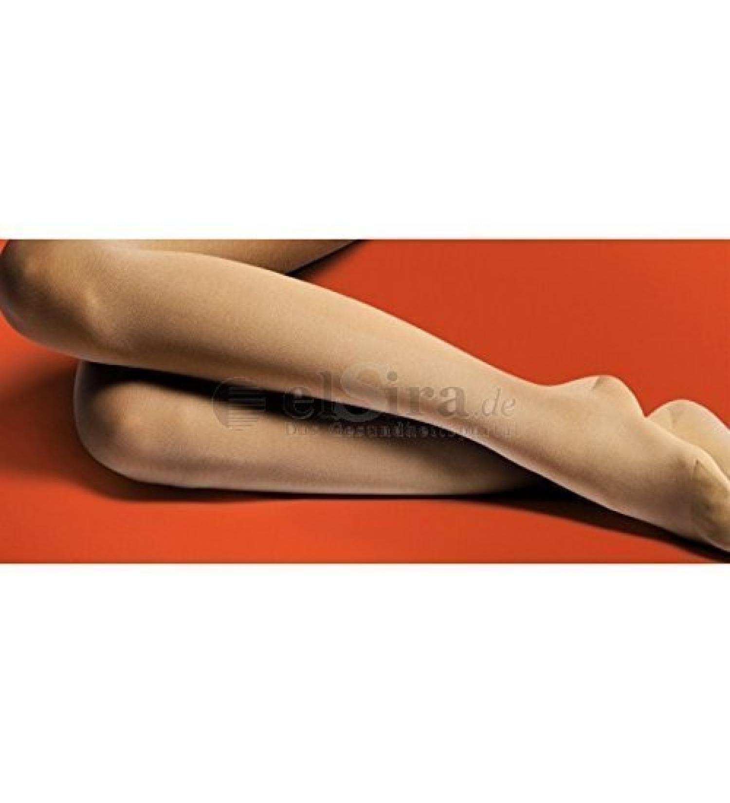 Bauerfeind compression stockings Bauerfeind VenoTrain micro Design Jive AD Ccl 1 closed toe XL Normal short caramel