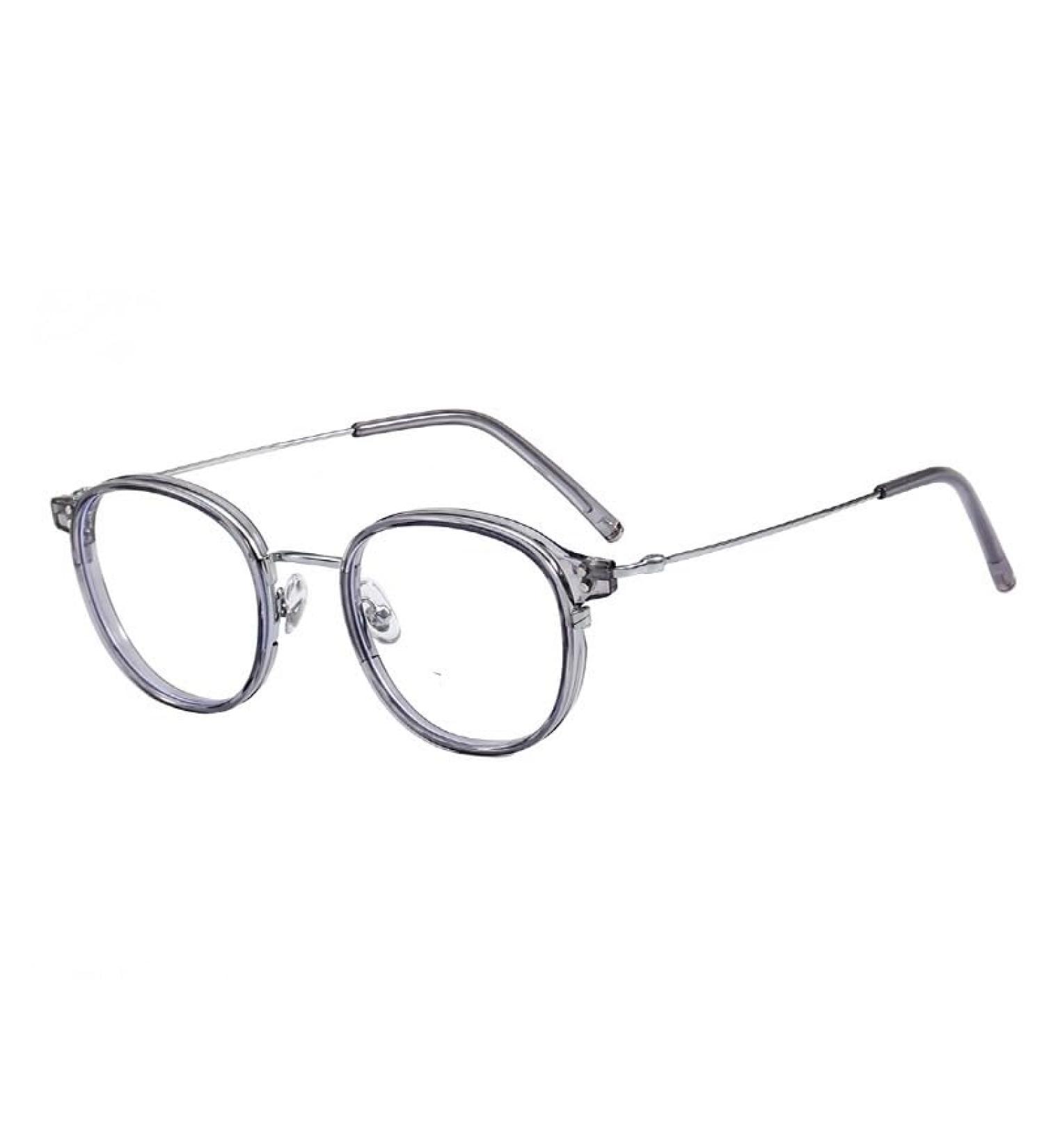Zhuyiqz Trendy Round Anti-Blue Light Glasses (+200 C5) - Protect Your Eyes from Strain | International Shipping Available - Buy Online on GoSupps.com