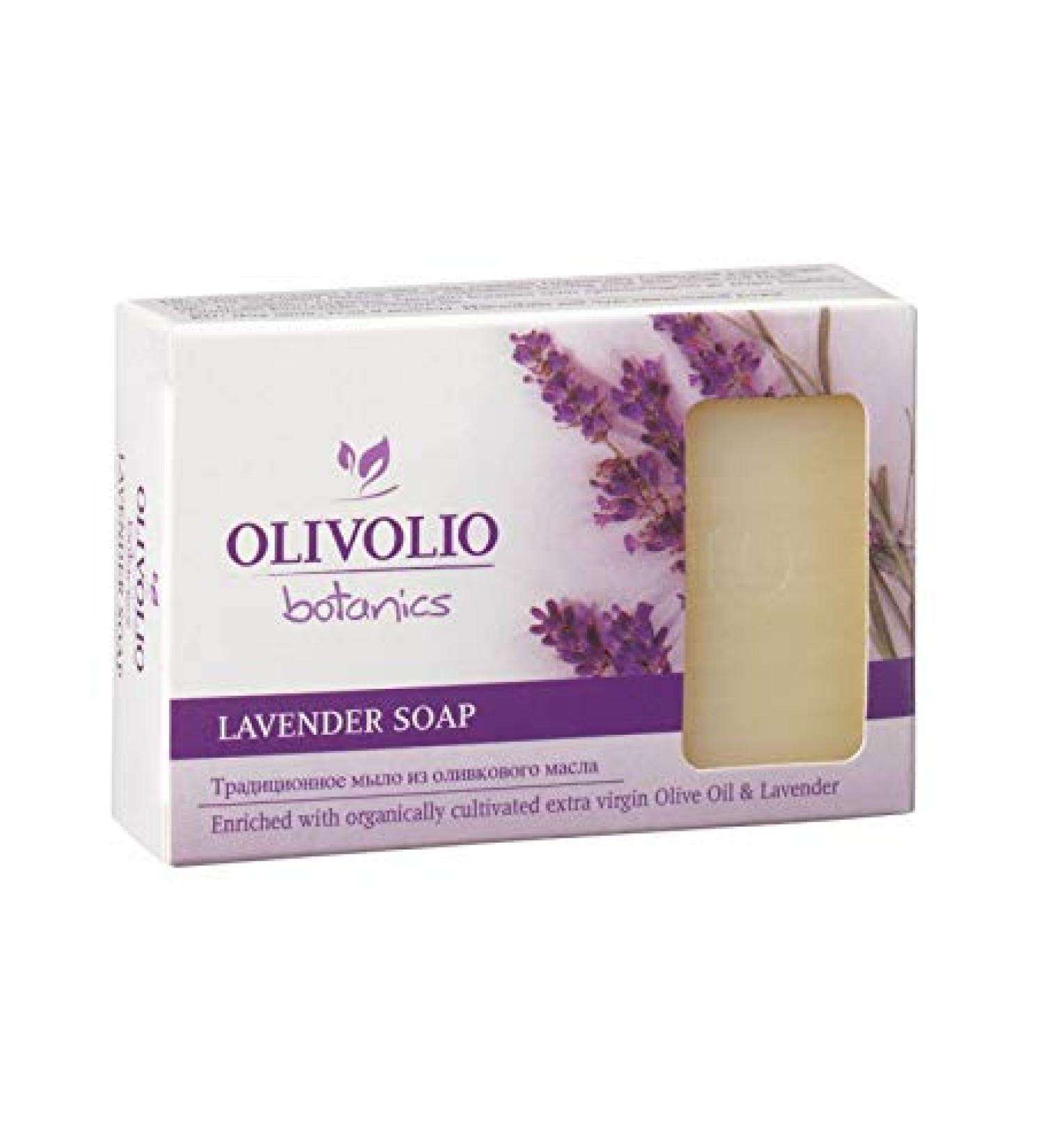 Olivolio botanics 100% Organic Lavender Oil Soap Without Mineral Oil and Parabens - 100g