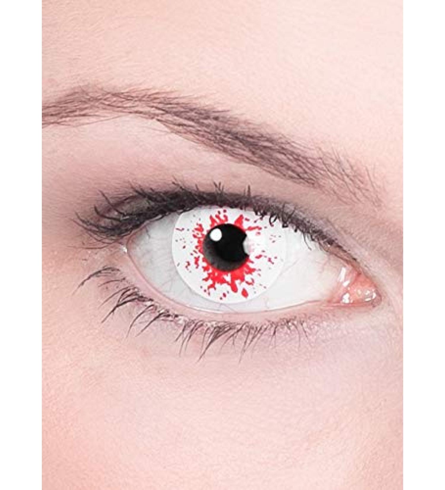 Prescription Infected Contact Lenses - Annual Motif Lenses for Halloween & Parties - Dioptria -2.5 - Buy Online on GoSupps.com