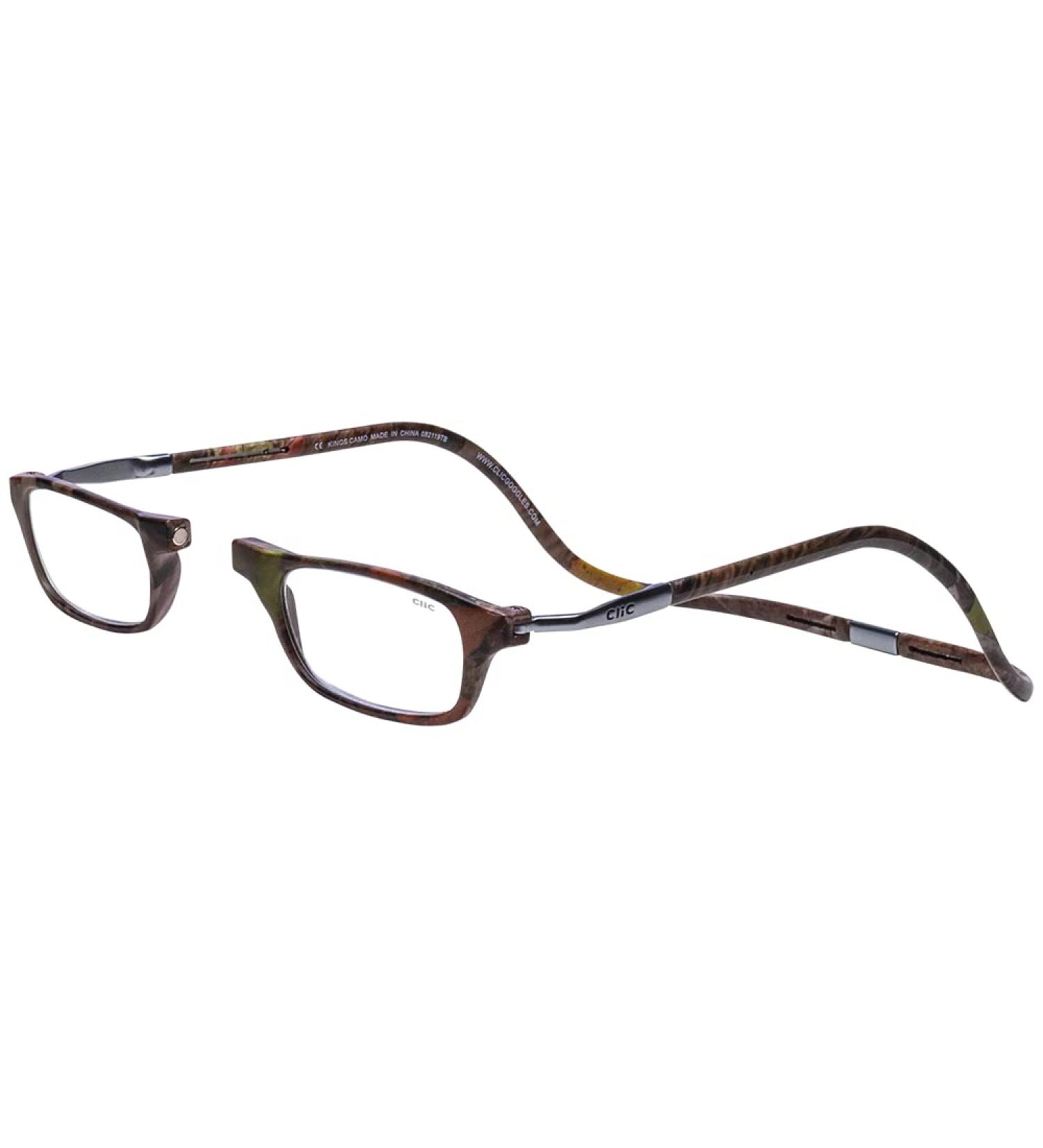 Clic Magnetic Reading Glasses - Adjustable Temple Computer Readers Kings Camo 2.50x Magnification M-XL - Shop Internationally - Buy Online on GoSupps.com