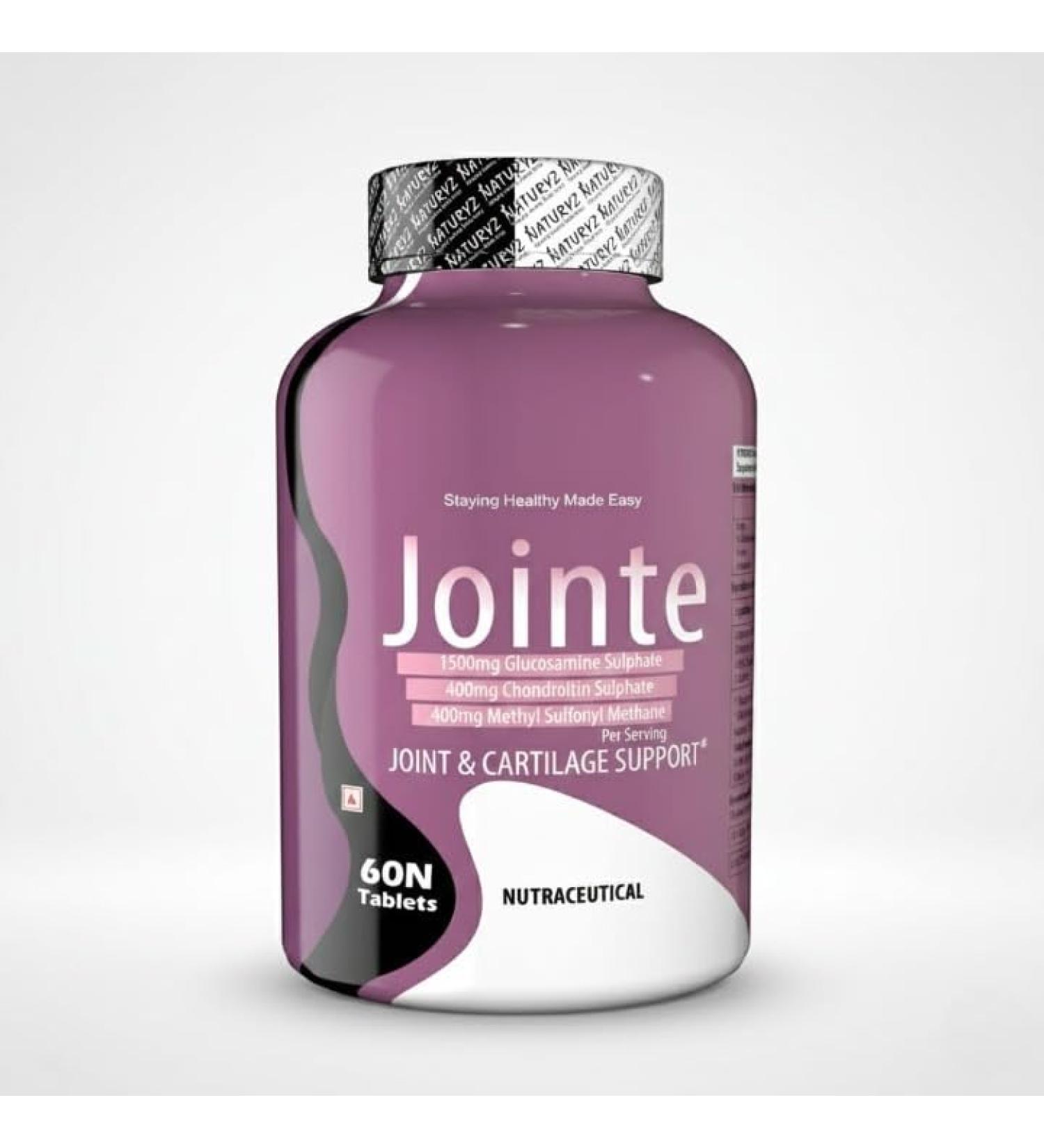 Jointe Maximum Strength- 1500mg Glucosamine 400mg Chondroitin & 400mg MSM per Serving 60 Tablets - Buy Online on GoSupps.com