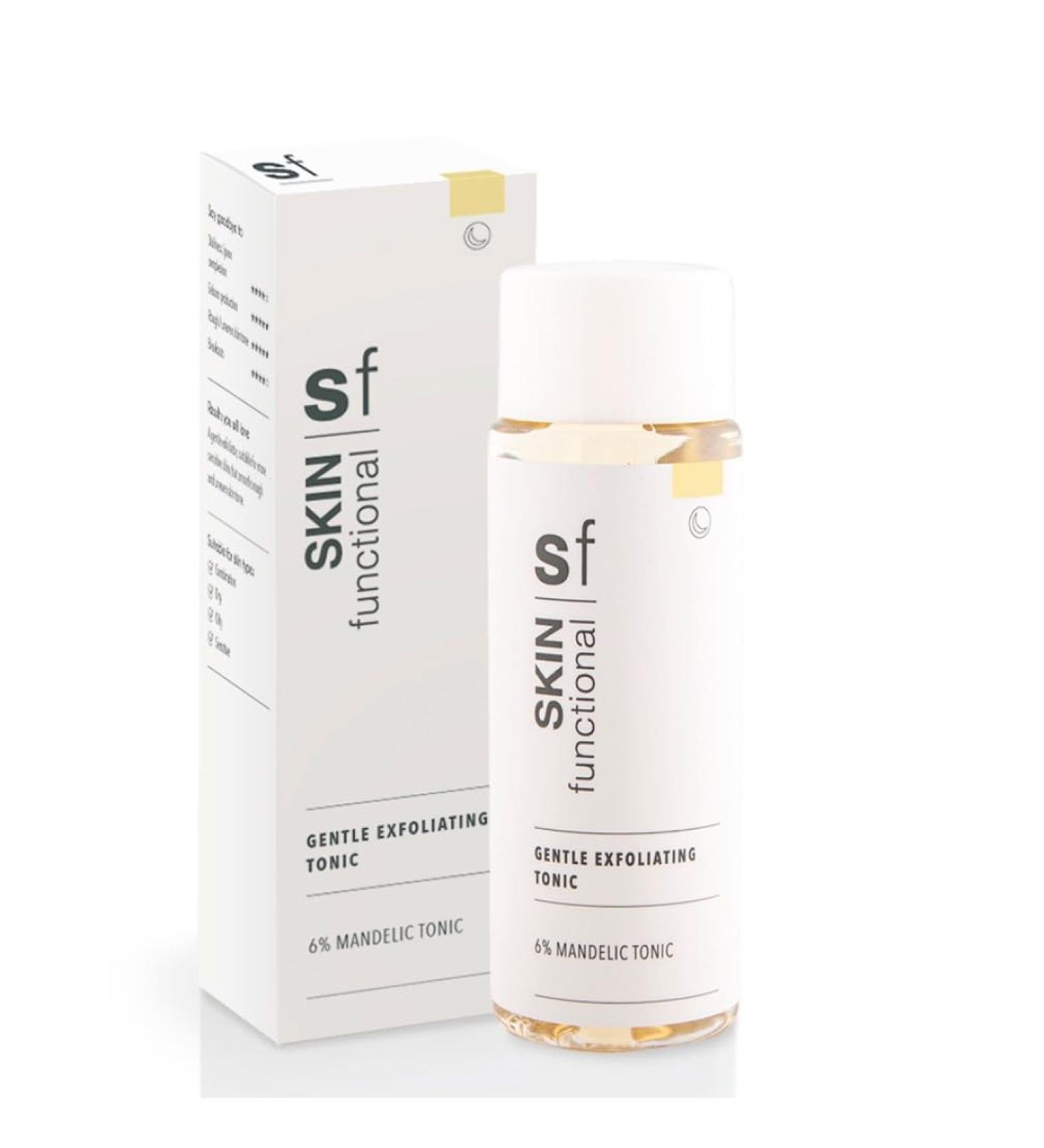 SKIN Functional 6% Mandelic Tonic | Gentle Exfoliator | for Sensitive and Dry Skin Types | Use for Rough Skin & Uneven Skin Tone | Skin Brightening | Alcohol & Fragrance Free | Silicone Free | 3.38oz - Buy Online on GoSupps.com