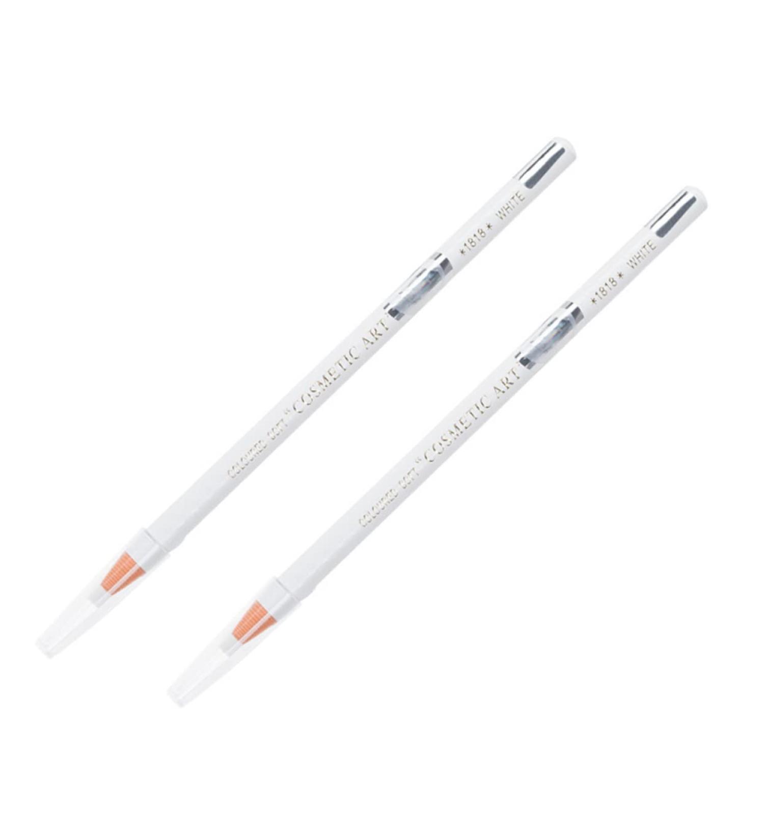 BESTYASH Crayon Sourcils Imperm able Blanc 2 Pi ces Pigmentation Lisse Longue Tenue Maquillage des Yeux Visage Voyage - Buy Online on GoSupps.com