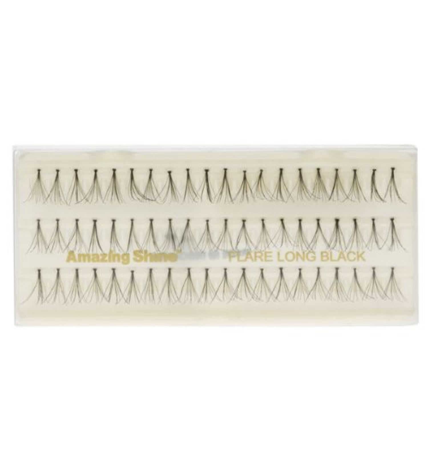 Amazing Shine Individual False Eyelashes - Flare Long Black