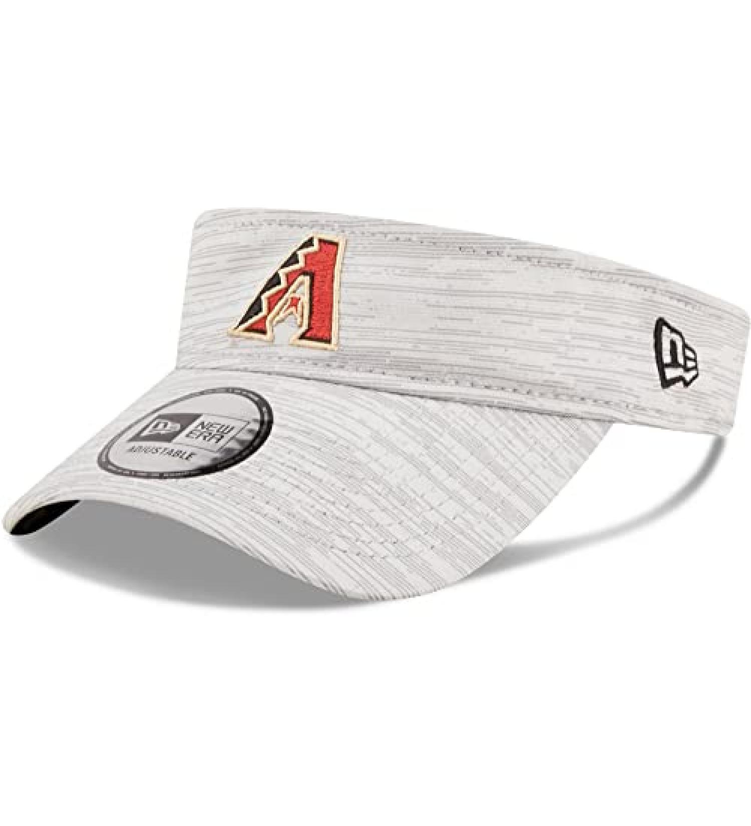 New Era Men's Arizona Diamondbacks Adjustable Visor Cap - Gray MLB Golf Hat - Buy Online on GoSupps.com