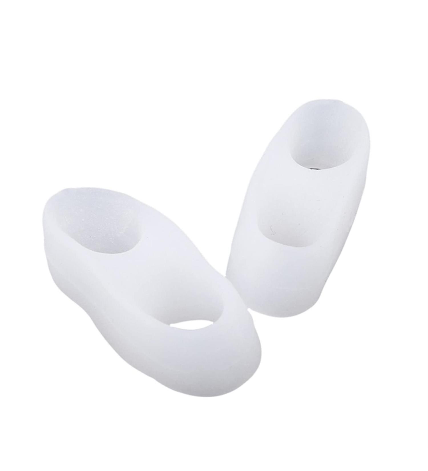 XUEQI Silicone Bunion Corrector Toe Separators - 2 Loop Small Toe Spacer for Bunion Relief and Overlap Toe Alignment - Buy Online on GoSupps.com