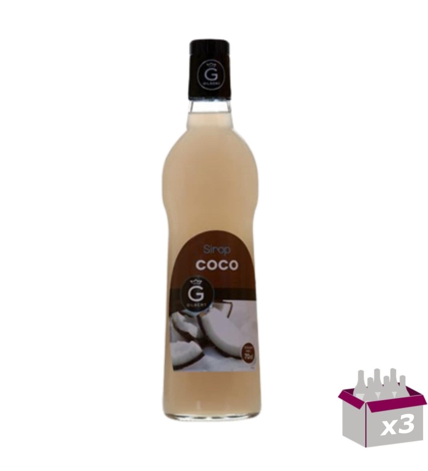 Set of 3 Rioba Syrups - Coconut - 3 x 70cl