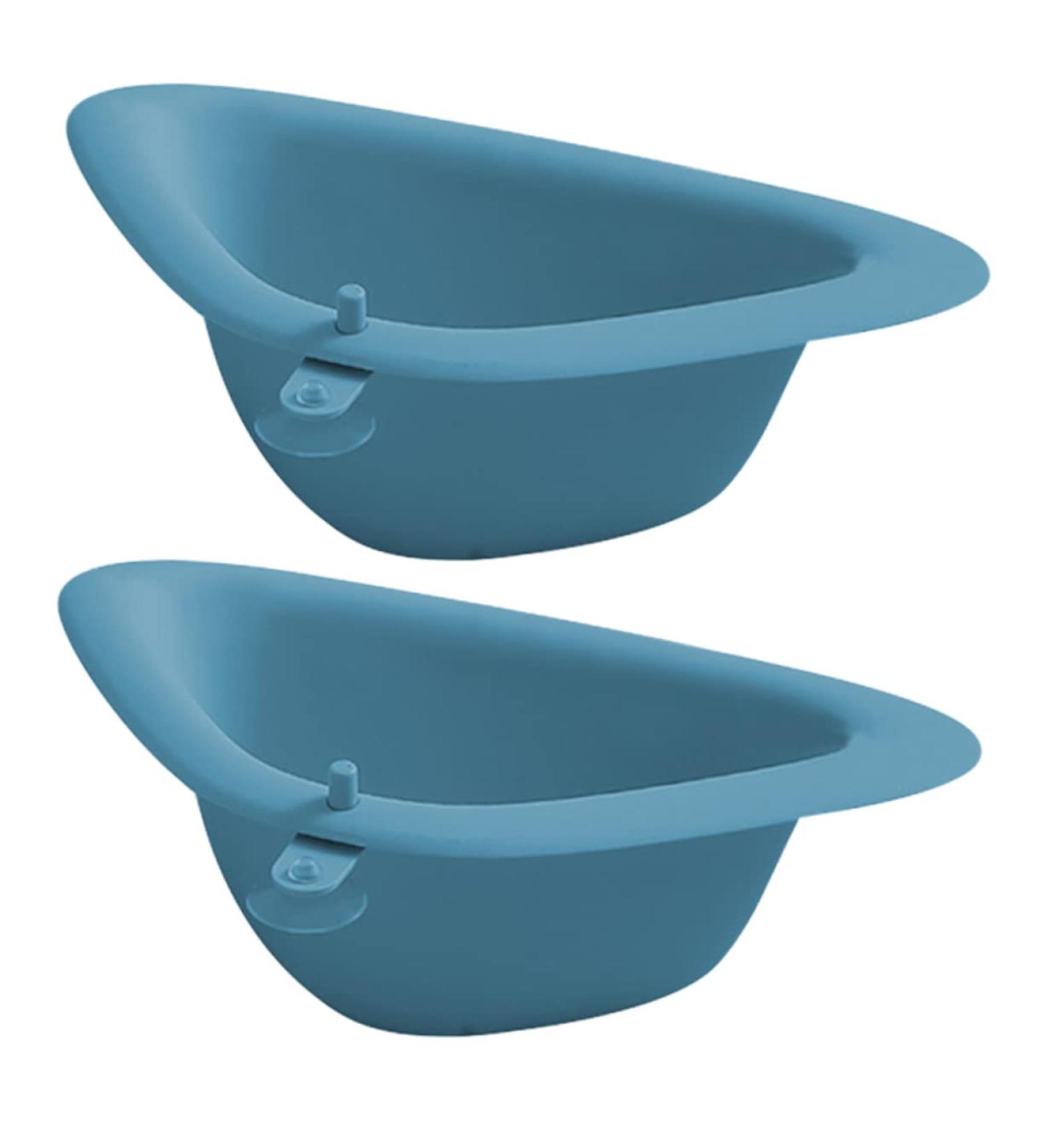 Mikinona 2pcs Sink Storage Box Filter Fruit L Brackets for Shelves Sink Drain with Suction Cup Triangle Shelf - Buy Online on GoSupps.com