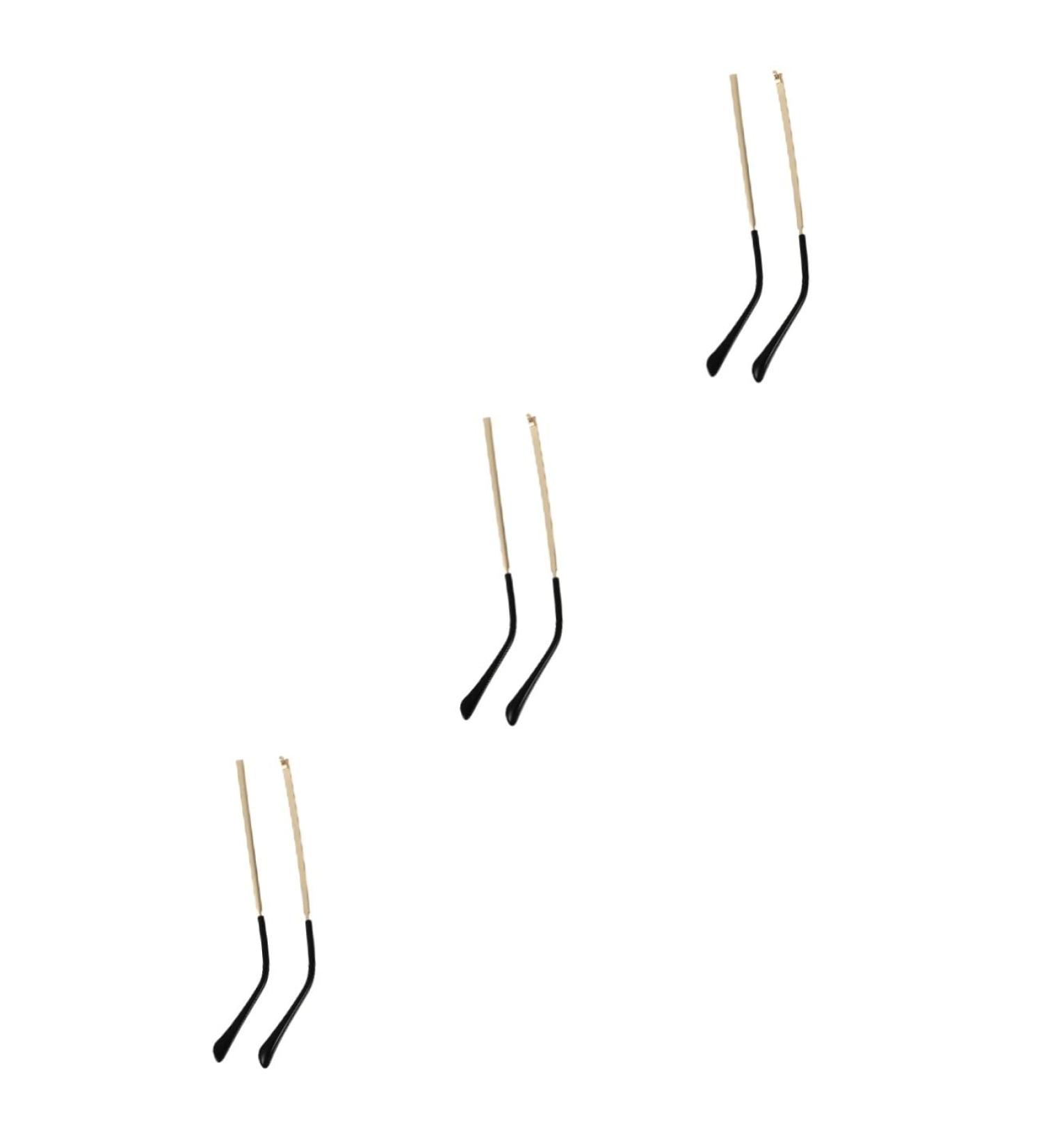Ultechnovo Glasses Spare Parts - Black Screw Holder & Metal Bracket Replacement - 3 Pairs of Legs for Goldenx3st Frame - Buy Online on GoSupps.com