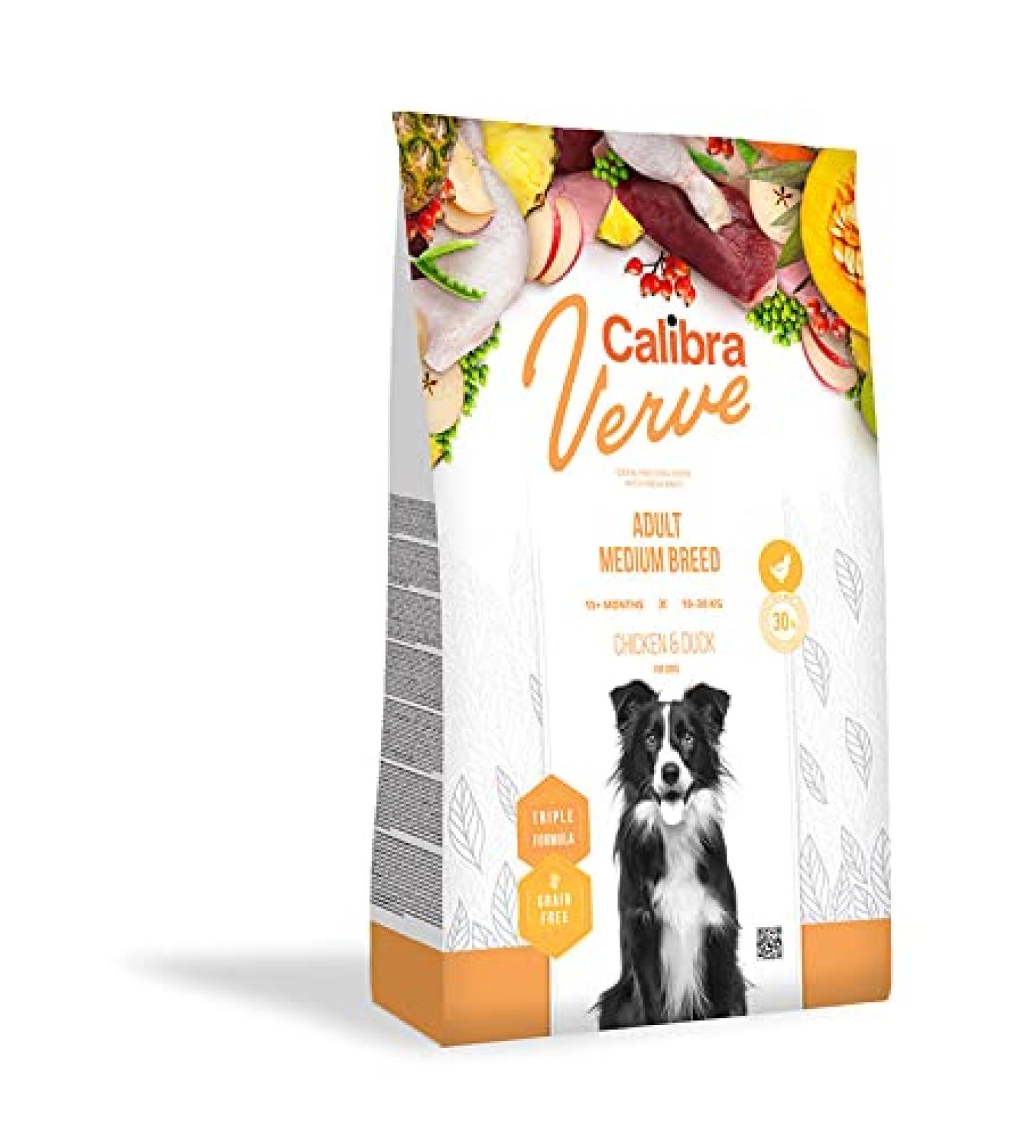 CALIBRA DOG GF VERVE ADULT MEDIUM BREED PATO POLLO 2KG