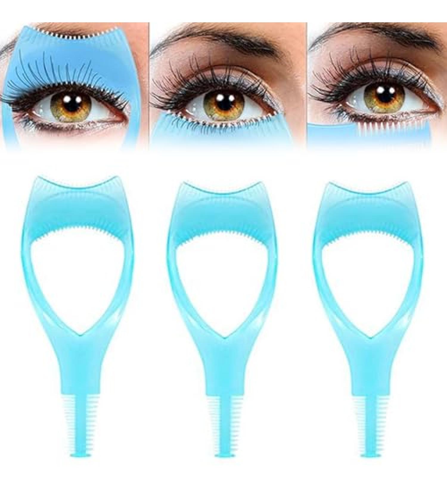 OSEVIO Interferek Eyelash Tool Interferek Mascara Application 3in1 Eyelashes Tools Mascara Shield Applicator Guard Reusable False Eyelash Applicator Tool Brush (Blue 3) - Buy Online on GoSupps.com