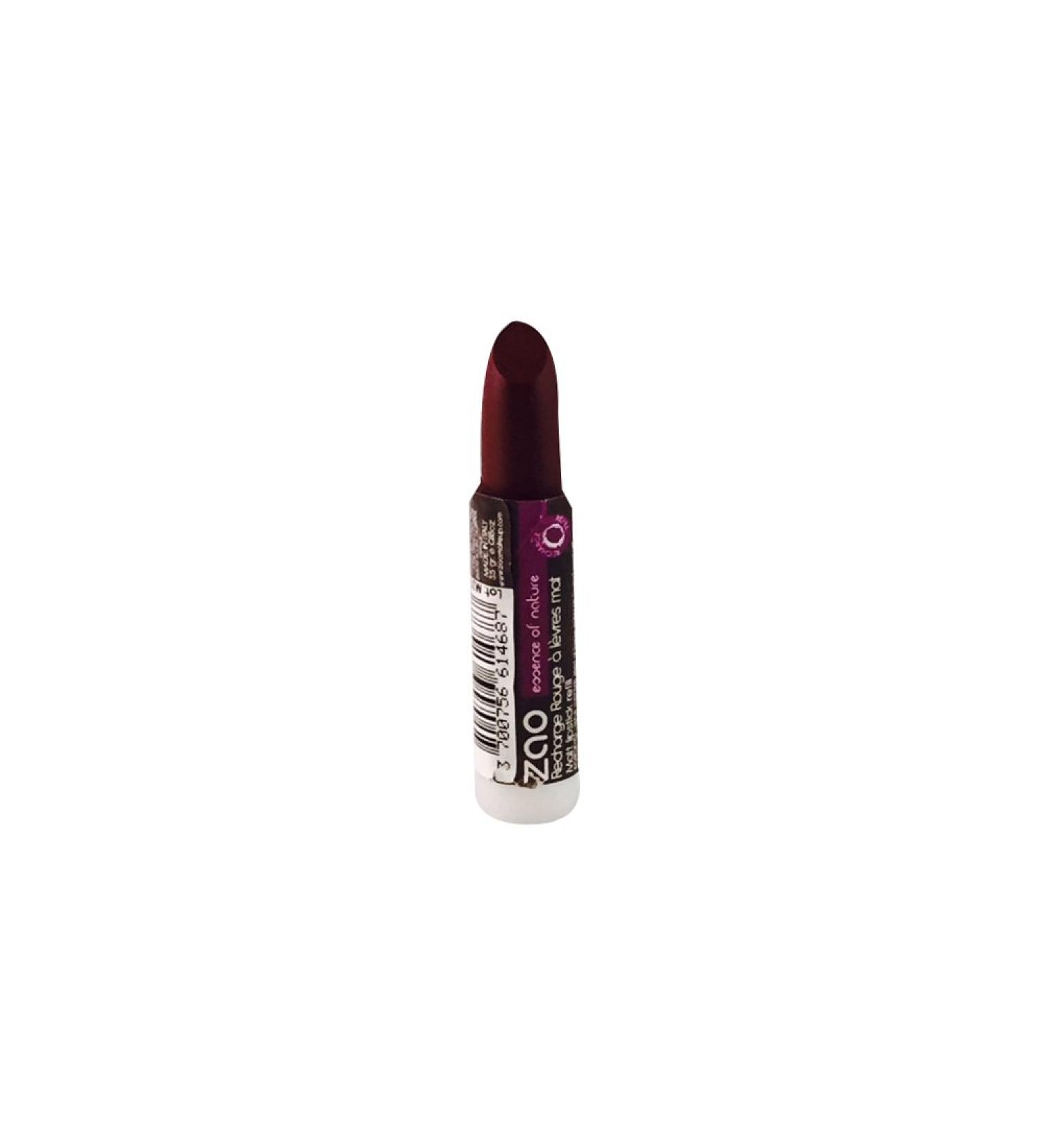 ZAO REFILL Matt Lipstick 468 plum dark red lipstick refill