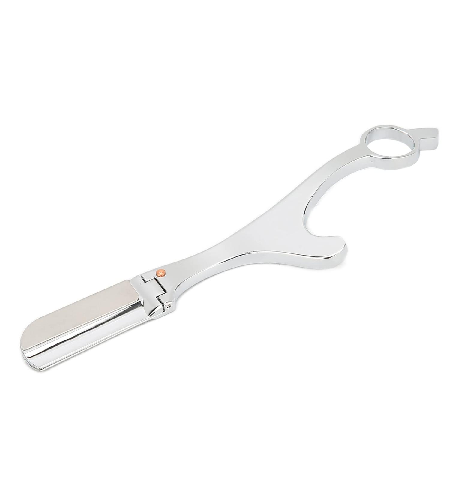 Nunafey Barber Finger Razor - Smooth Surface Clip Type Shaving Razor for Home & Salon Use (Silver) - Buy Online on GoSupps.com