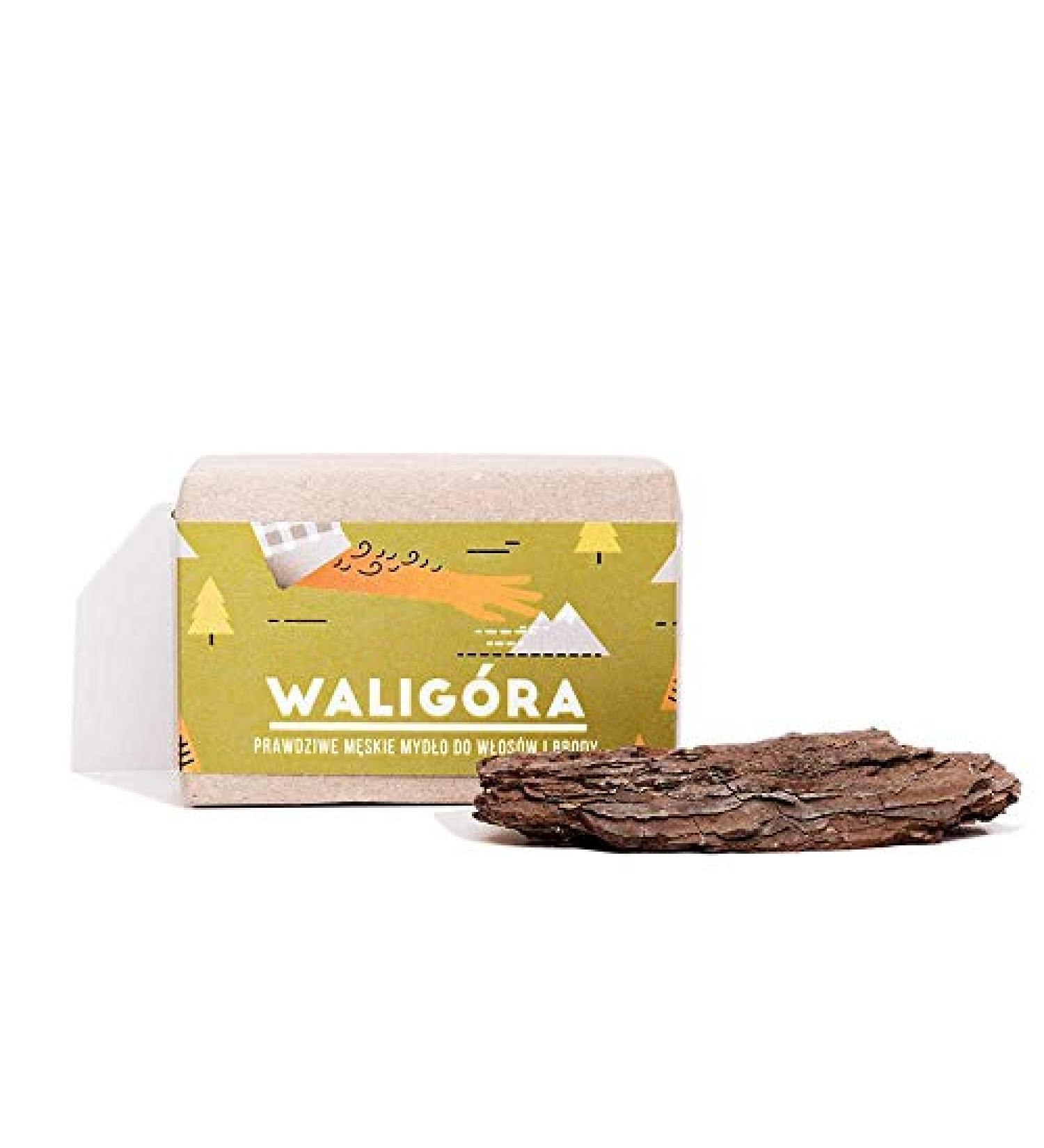 Soap Makers Four Starlings Natural Eco Bar Soap for Mens Hair and Beard 110g