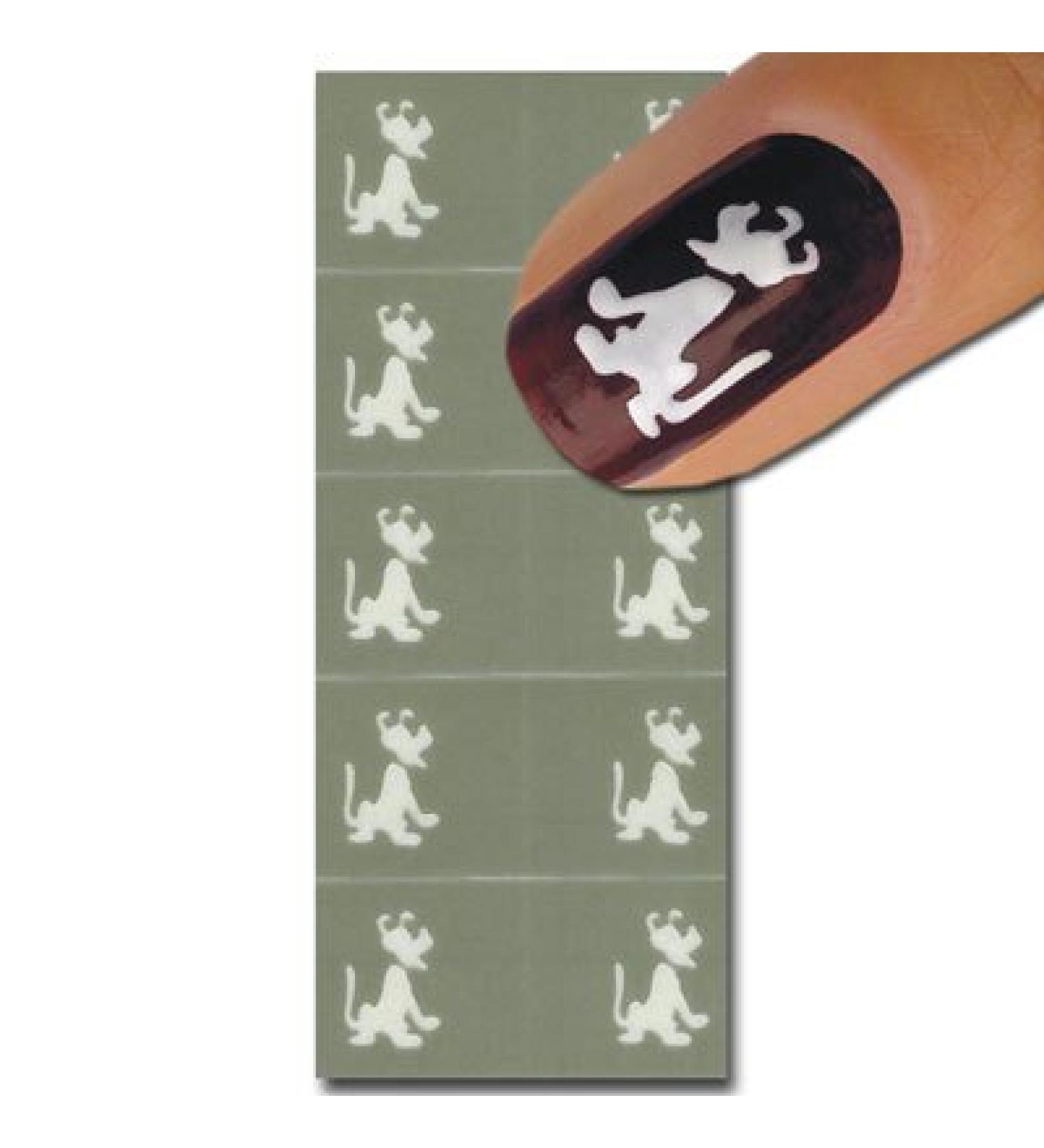 Magic Items Nail Art Nail Polish Stencil Nail Art #29