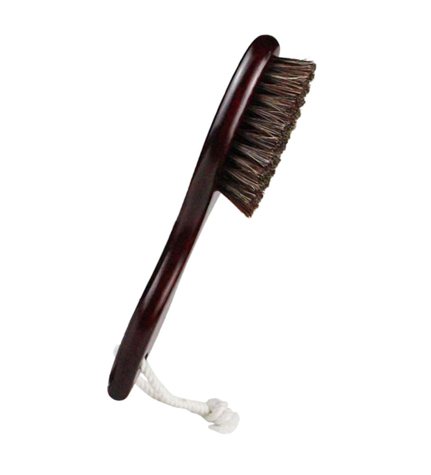 Beavorty Men's Wooden Bamboo Mustache & Beard Hairbrush - Premium 20x5cm Cleaning Brush for Grooming & Baby Bathing - Buy Online on GoSupps.com