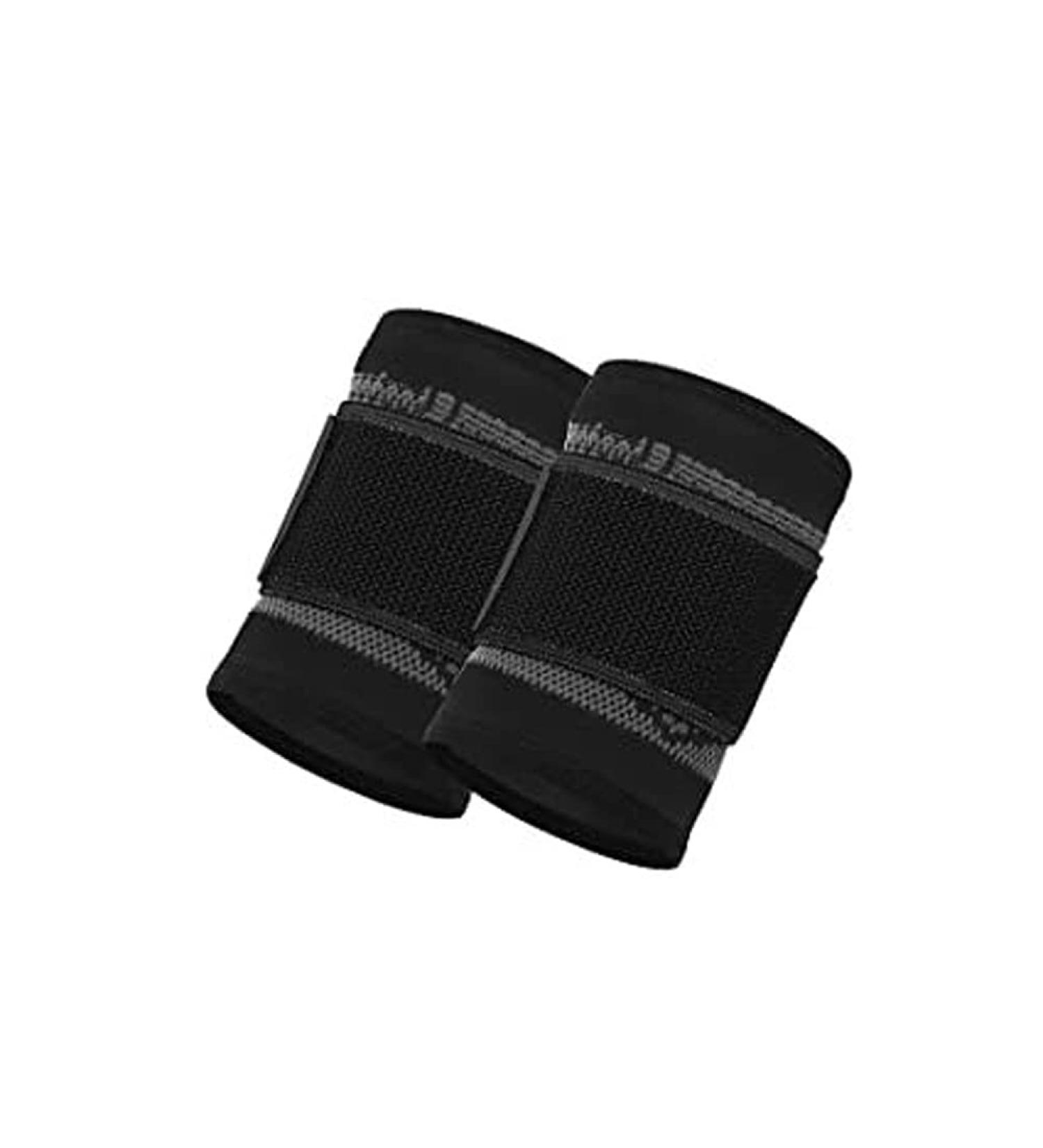 Adjustable Wrist Brace & Compression Strap for Tendinitis Pain Relief | XL Black - 2 Pcs for Sports & Workouts - Buy Online on GoSupps.com