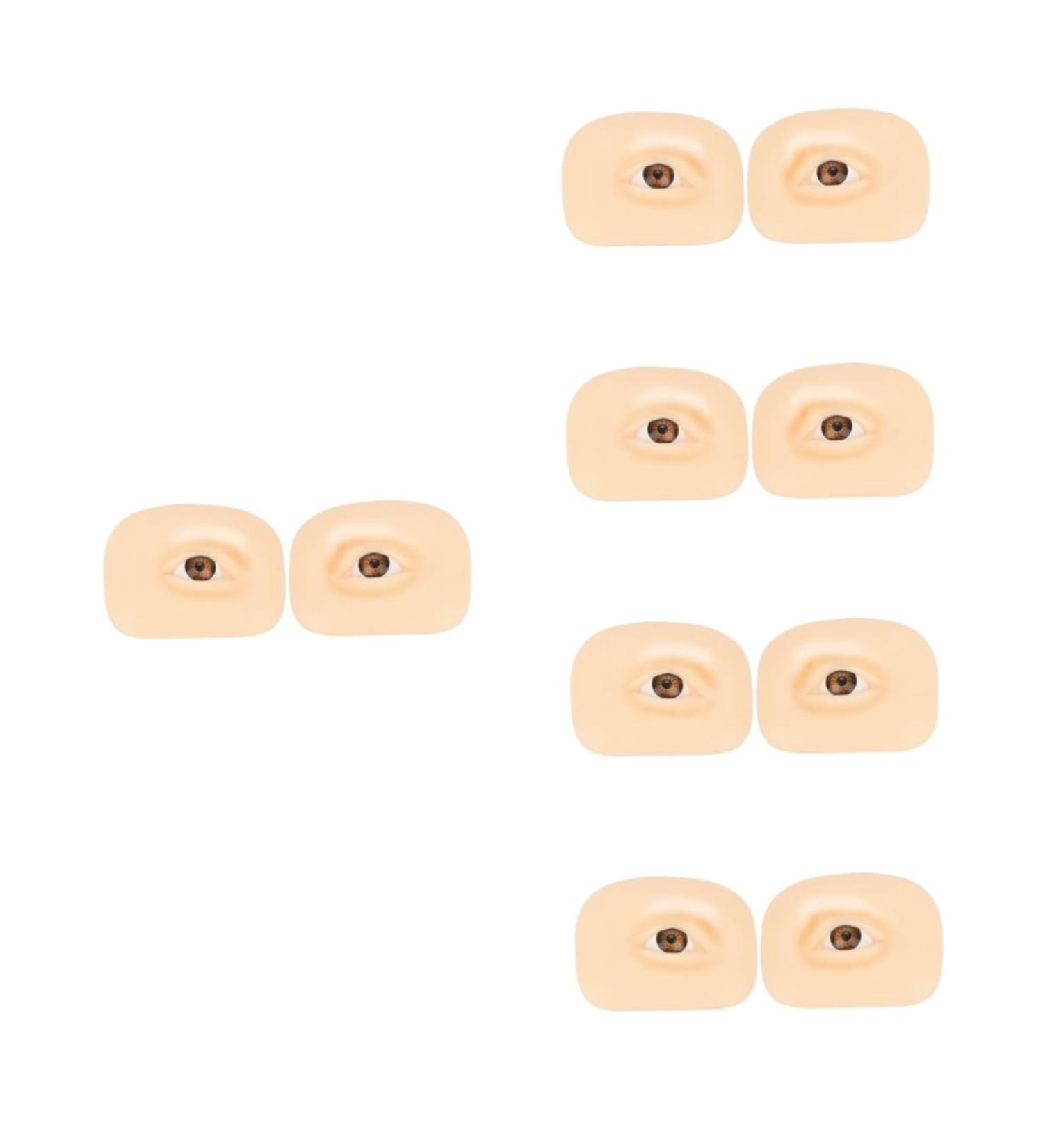 Housoutil 5 Sets Makeup Practice Skin Eyeshadow Professional Makeup Skin Makeup Eye Skin Mold Blank 6.9x5.2cmx5pcs Assorted Colorx5pcs - Buy Online on GoSupps.com