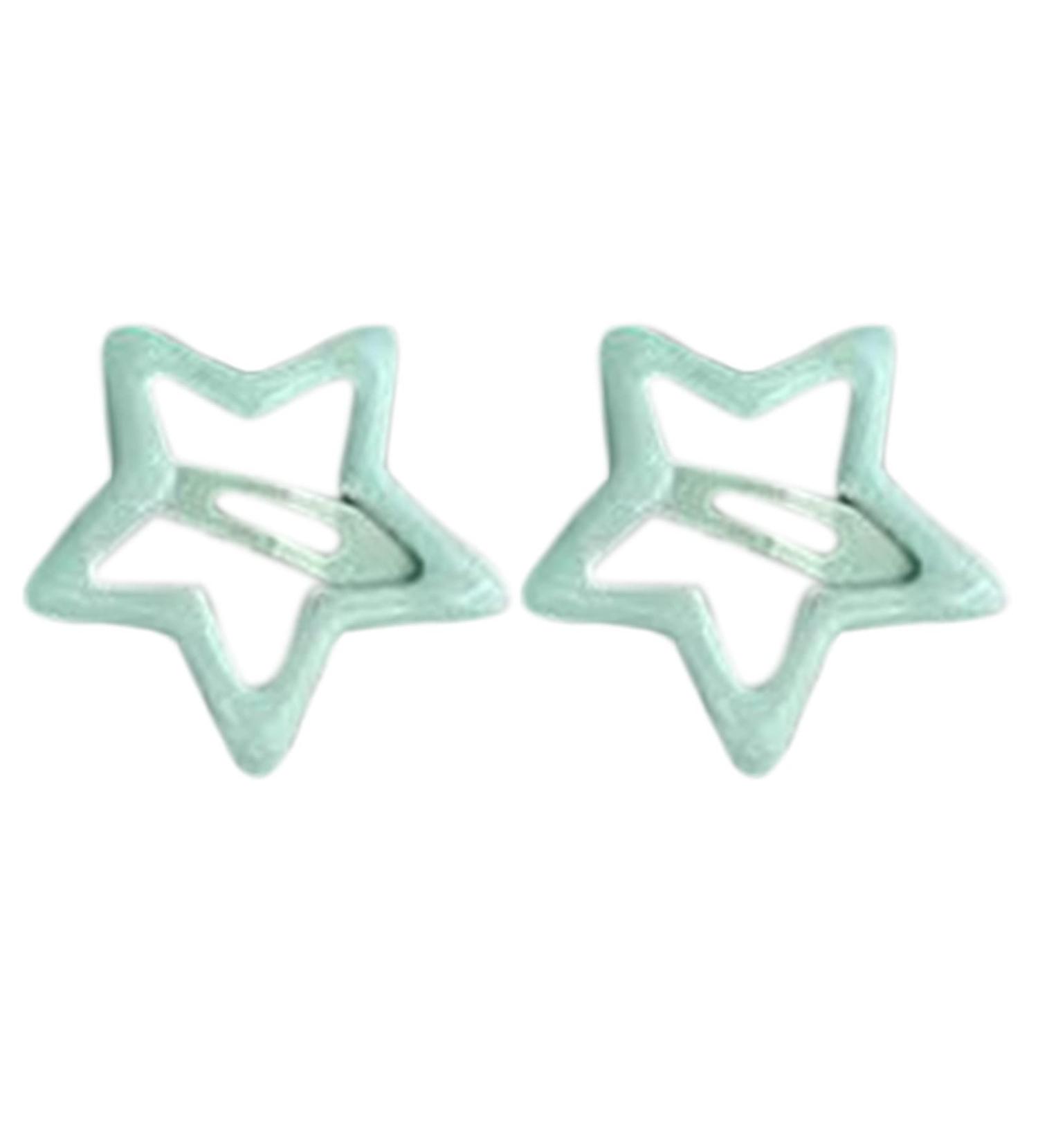 2PCS Girls Metal Star Hair Clips Y2K Hairpins Hairstyle Accessories Roast Painting Hair Barrettes Set For Toddler Kids Cute H - Buy Online on GoSupps.com