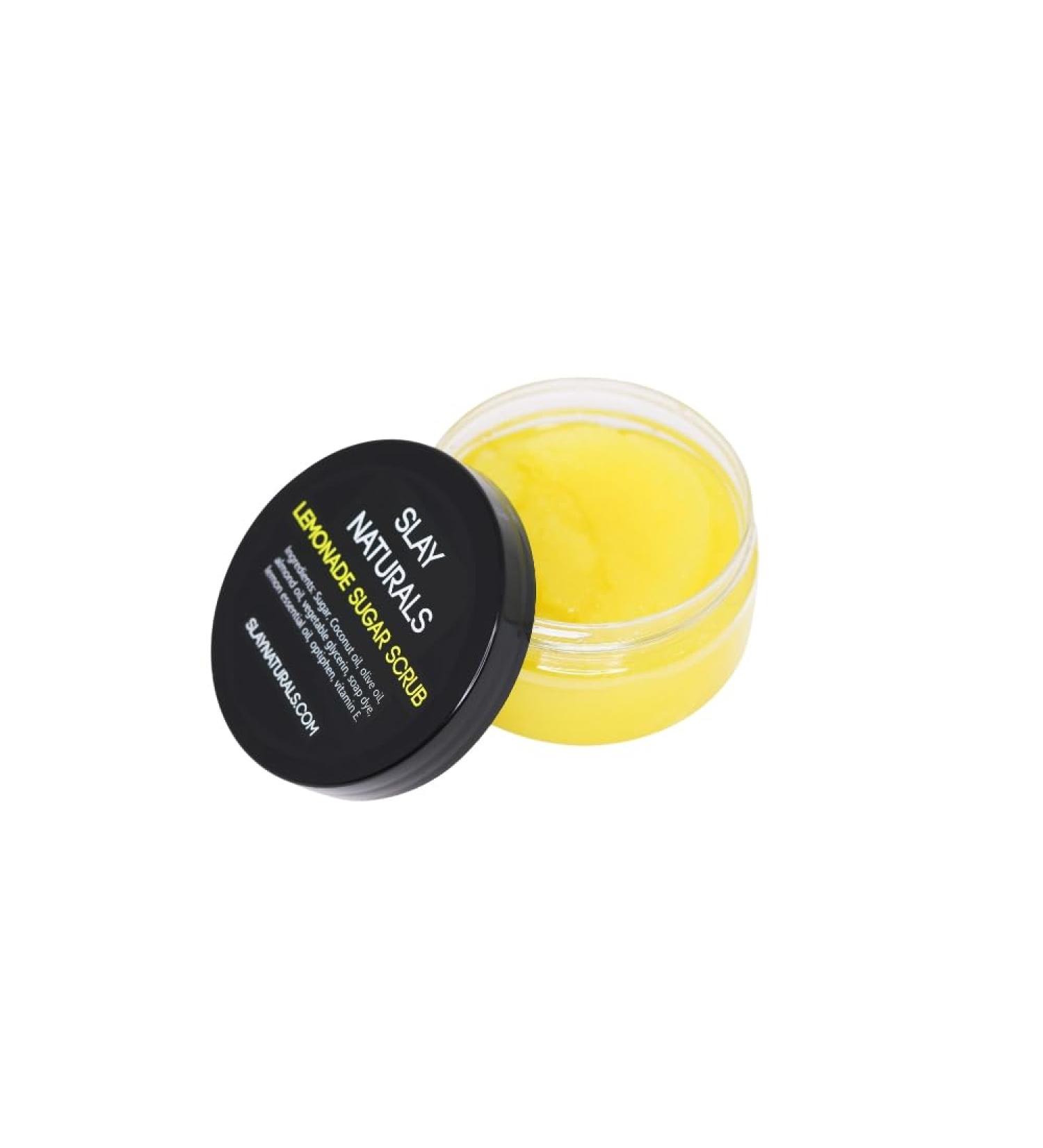 Lemonade Sugar Scrub 8 oz Jar | Sweet Lemon Aroma | Moisturizing Scrub Lemonade 8 Ounce - Buy Online on GoSupps.com
