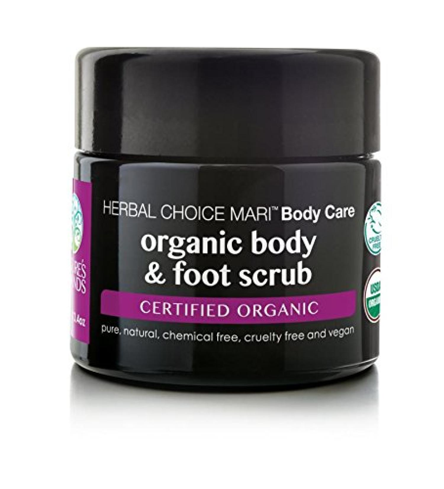 Herbal Choice Mari Organic Body & Foot Scrub 3.4floz