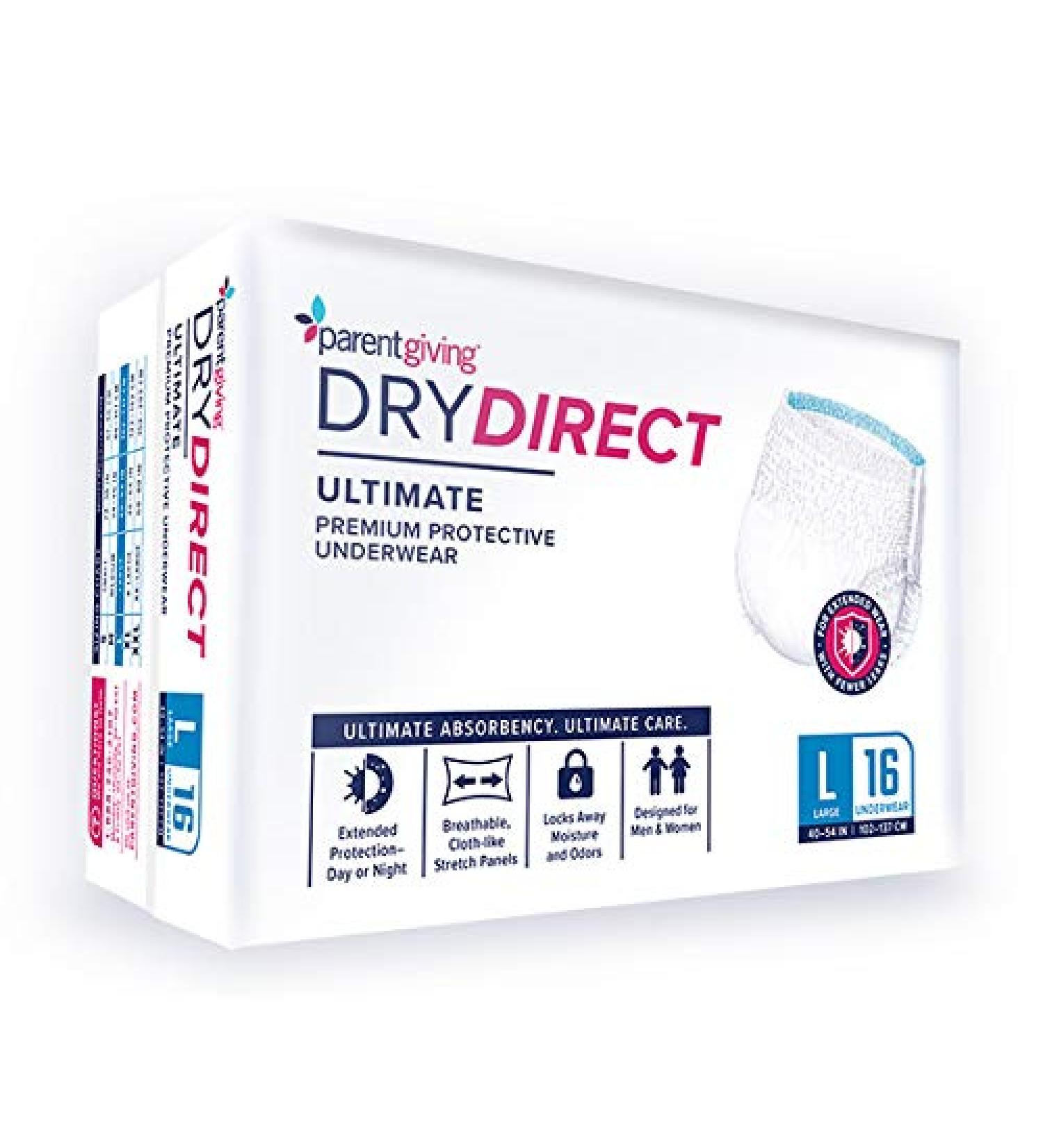 Parentgiving Dry Direct Ultimate Underwear - Medium (Case of 72) - Buy Online on GoSupps.com