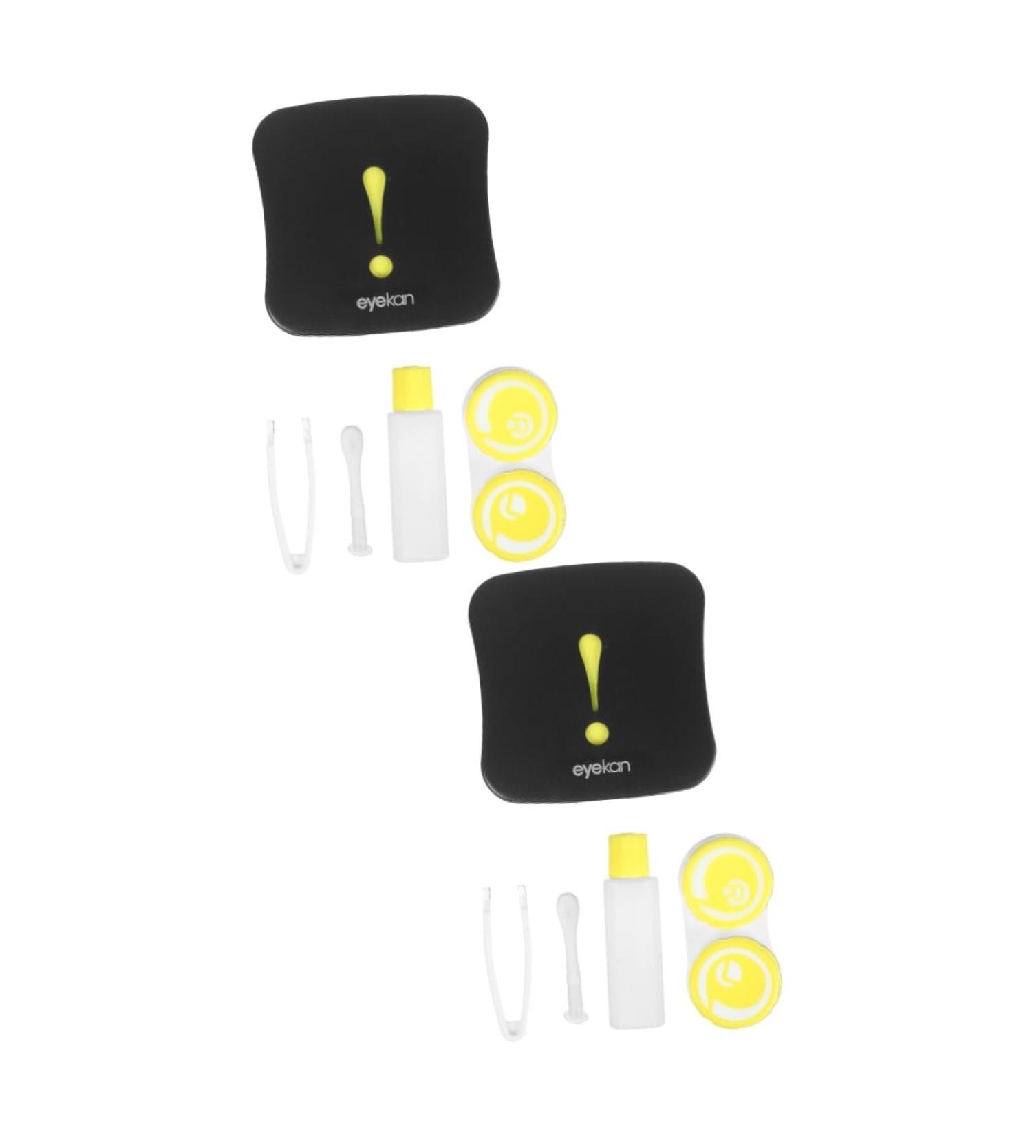 Partykindom Cute Animal Eye Care Set: 2-in-1 Container & Holder for Glasses & Contact Lenses - Clear Stand & Case - Buy Online on GoSupps.com