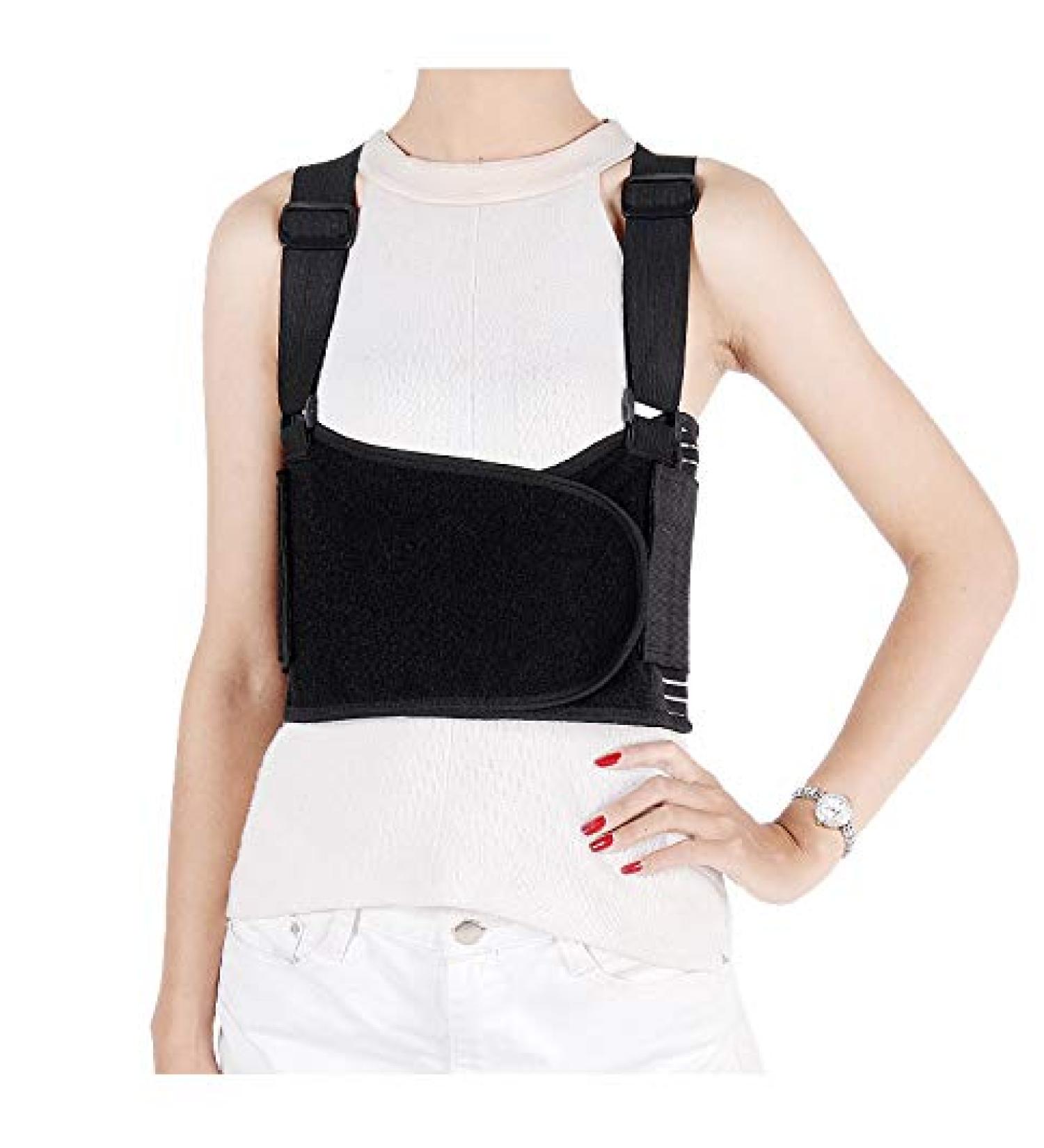 Solmyr XL/XXL Rib & Chest Support Brace - Breathable Brace for Broken Ribs, Sternum & Muscle Pain Relief - Dislocated Ribs Protection - 2X-Large Size - Buy Online on GoSupps.com