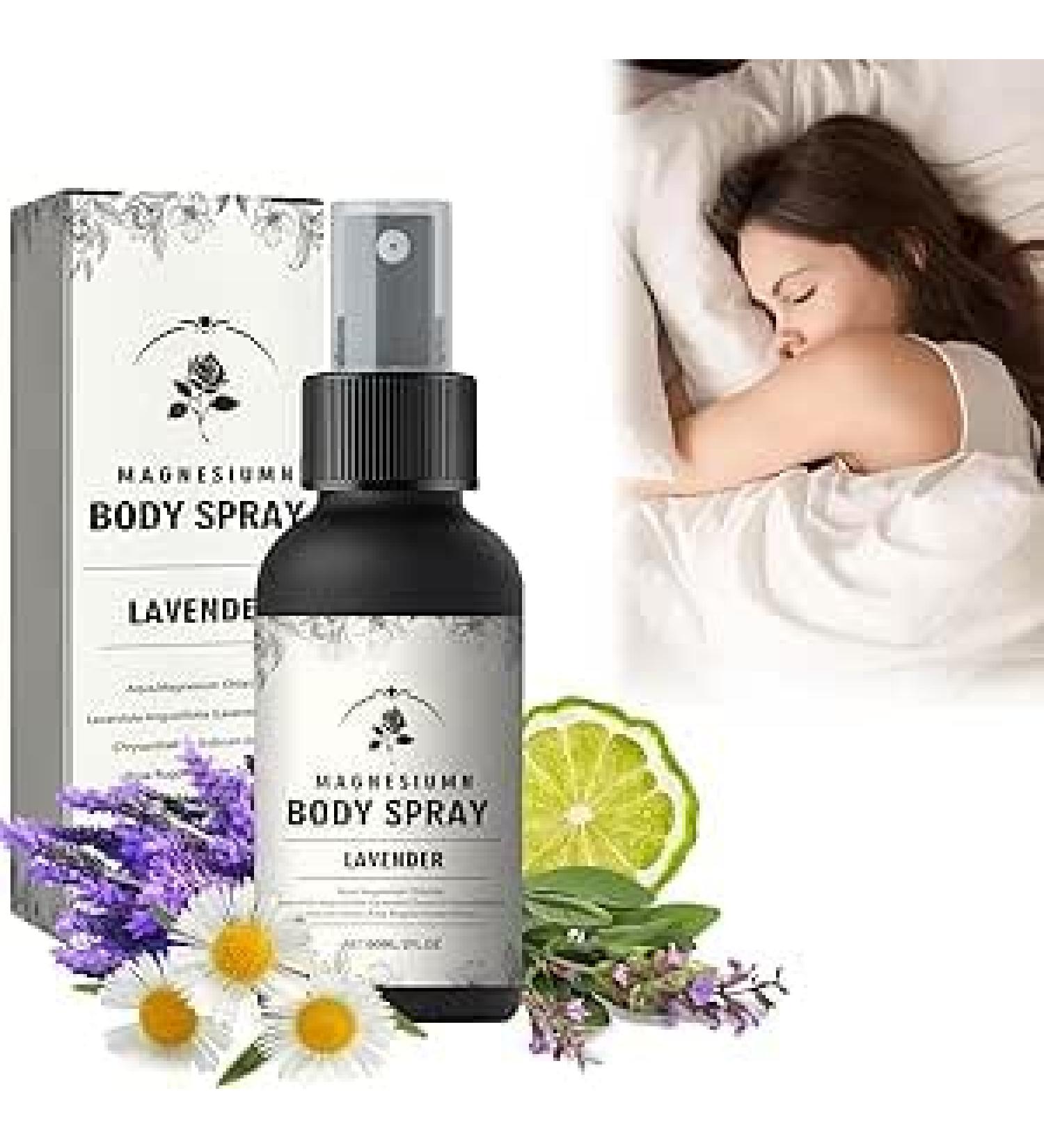 (100% 5 star) Magnesium Spray Lavender Magnesium Spray for Sleep and Anxiety | Magnesium Body Spray | Magnesium Oil Body Spray | Pure Magnesium Chloride Body Spray - 60ML/2FL.OZ (1pcs Magnesium Body Spray) - Buy Online on GoSupps.com