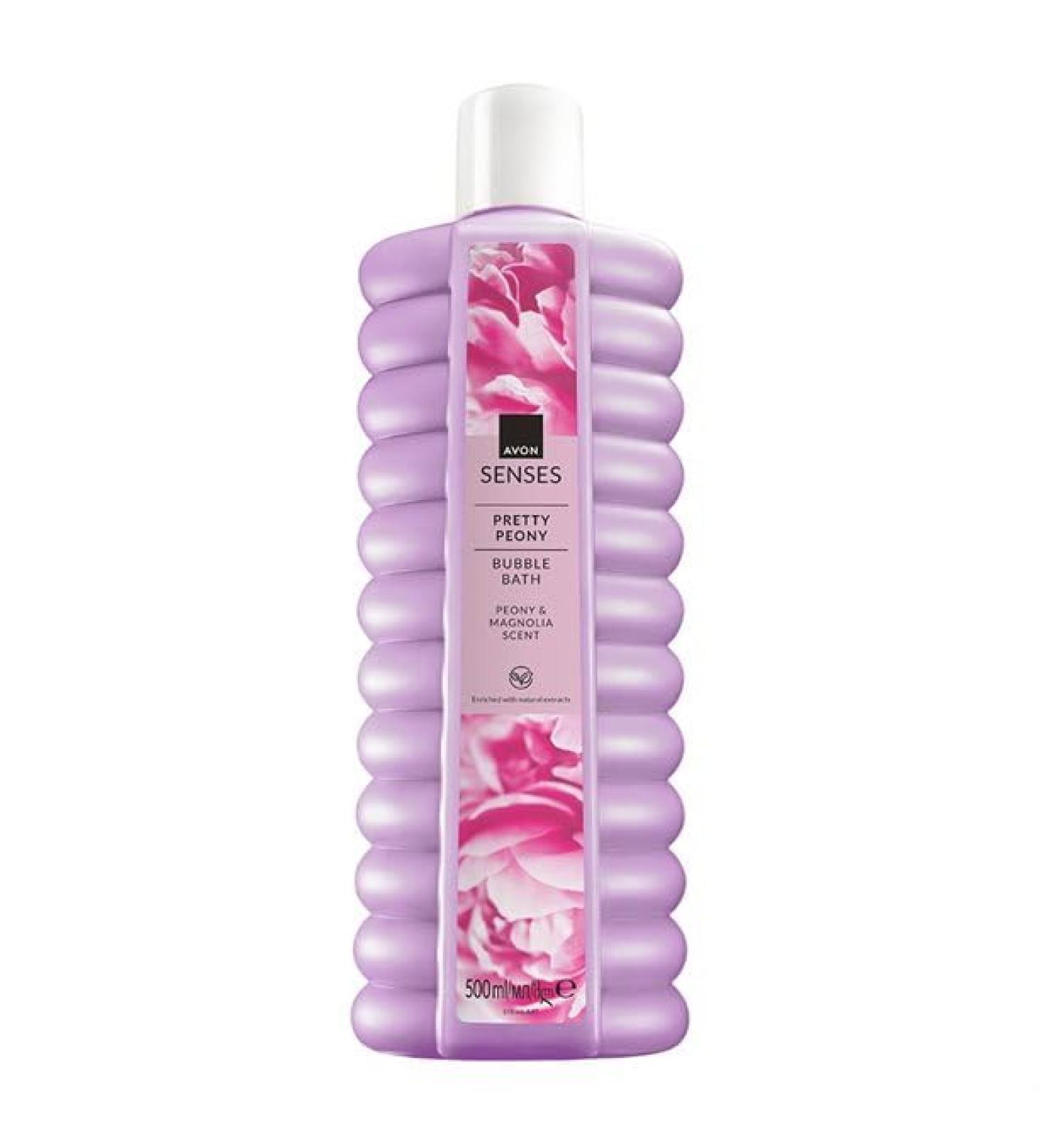 Avon Senses Bubble Bath Pretty Peony Mousse de bain 500 ml