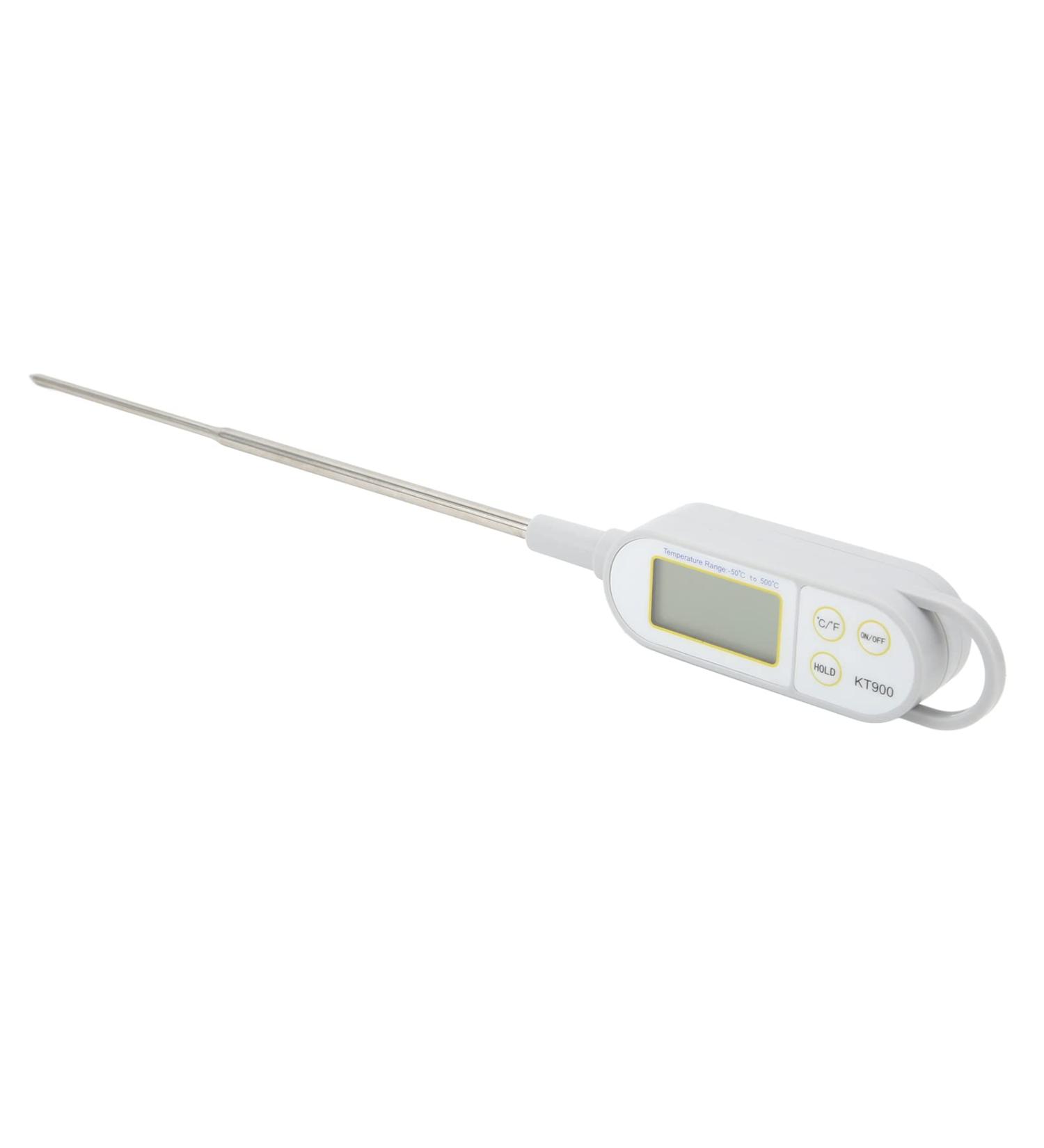 High-Temperature Resistant IPX6 Waterproof Food Thermometer -50 to 500 C | Stainless Steel Grill Thermometer with Large Screen - Buy Online on GoSupps.com